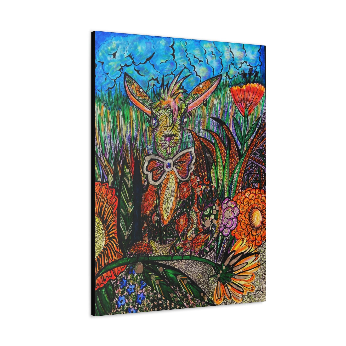 Bunny Rabbit Fashion, Abstract, Surreal, Friendship, Inspiration Wall Art