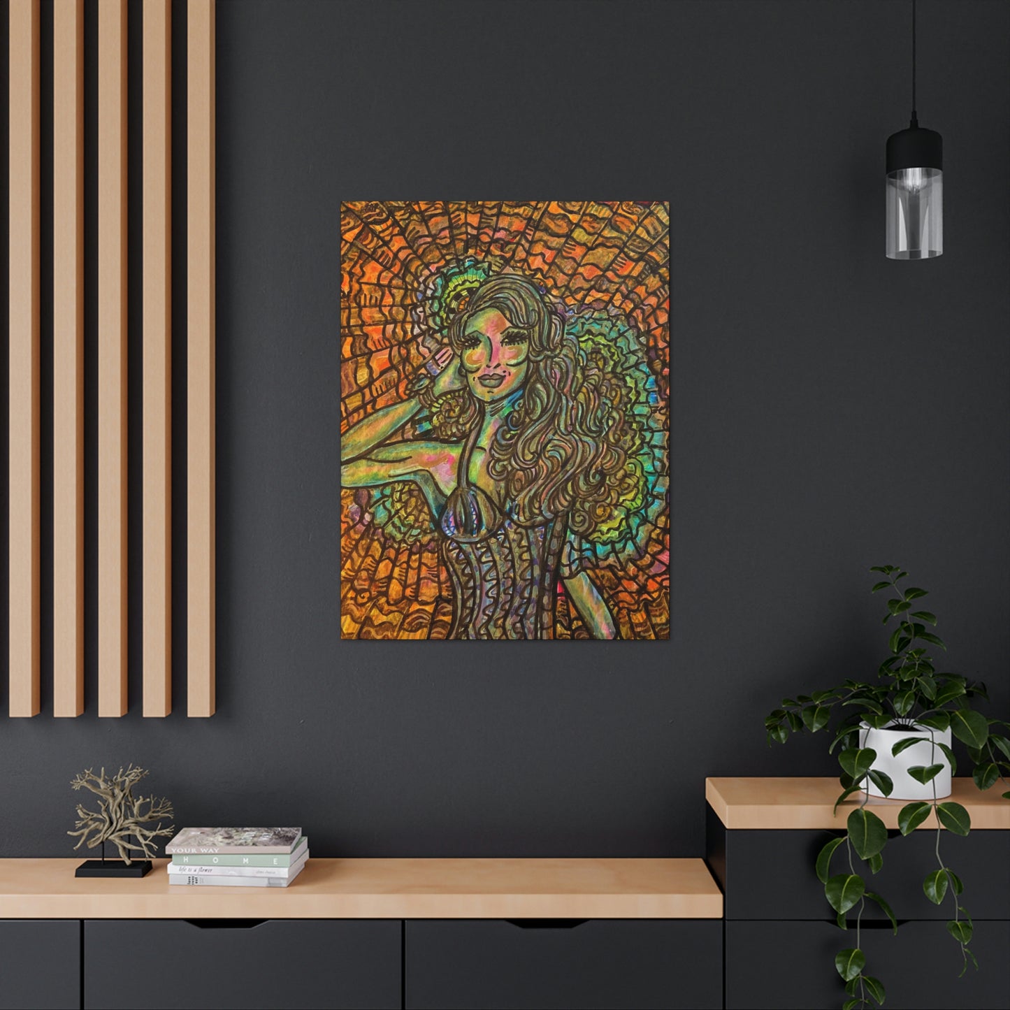 Romantic, Fashionable Woman, Abstract, Surreal, Friendship, Inspiration Wall Art