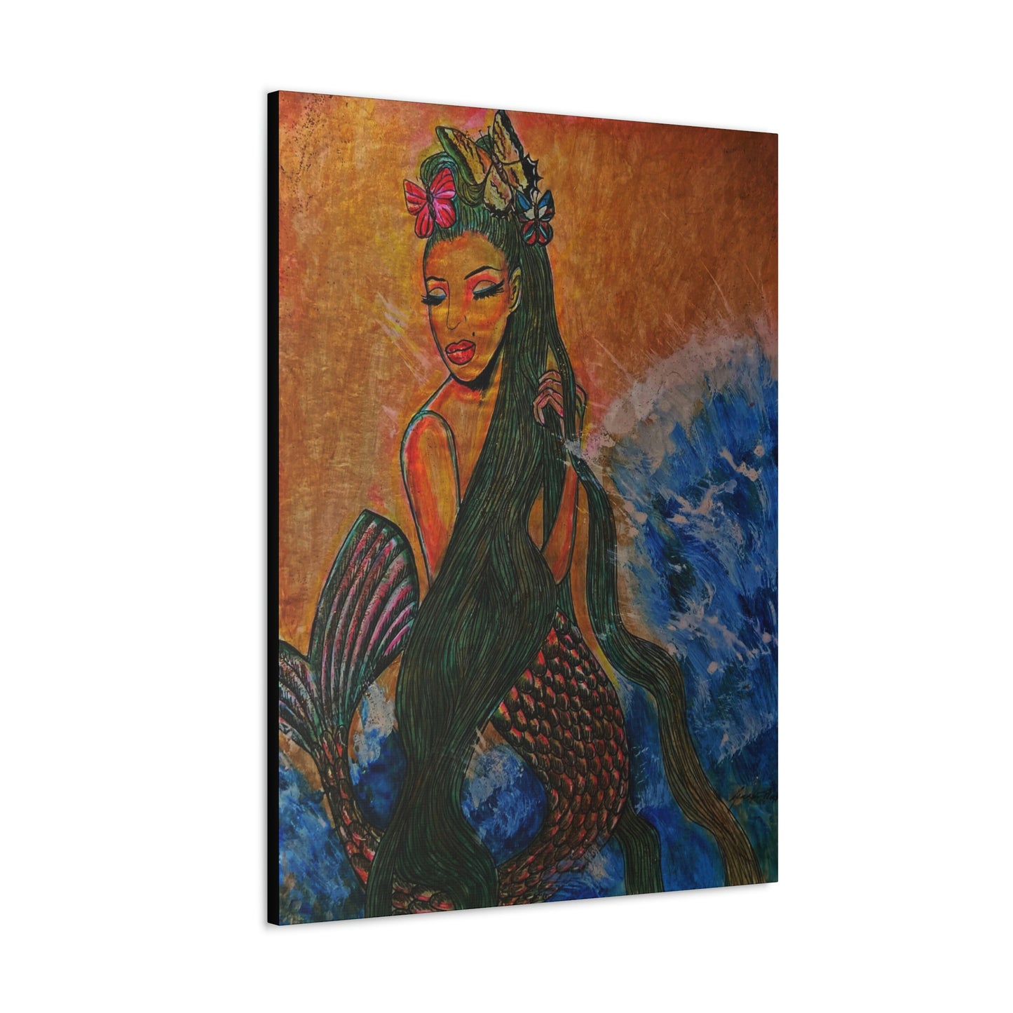 A Mermaids Love For The Tide, Fashion, Abstract, Friendship, Inspiration Wall Art