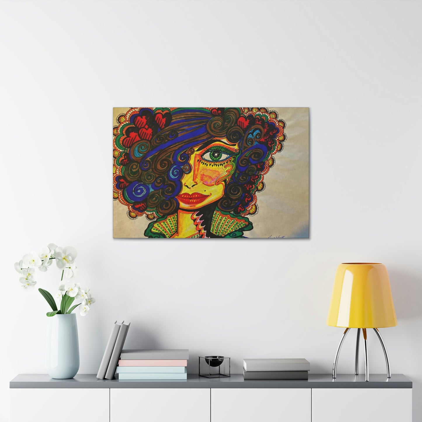 Abstract, Surreal, Funky Woman, Friendship, Inspiration Wall Art