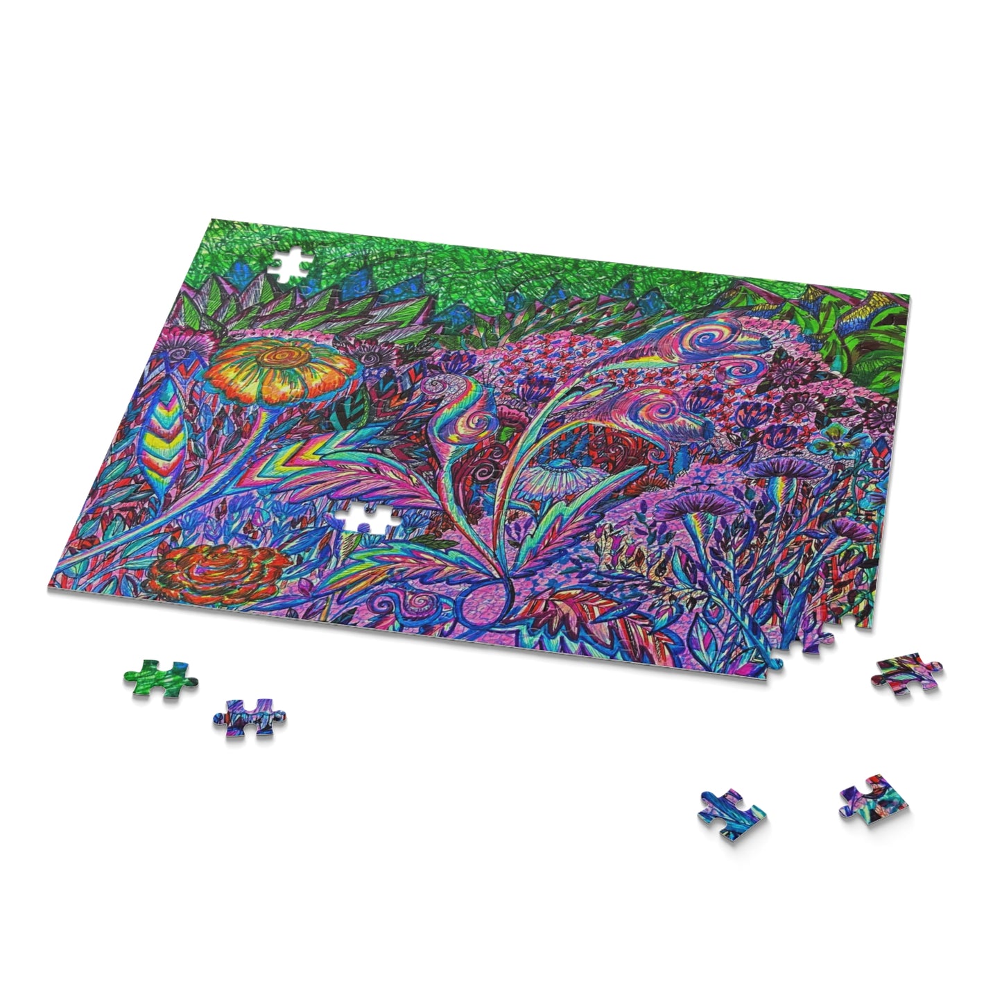 Floral Puzzle (120, 252, 500-Piece)JigSaw Puzzle, Birthday Gift, Gifts For Bridesmaids