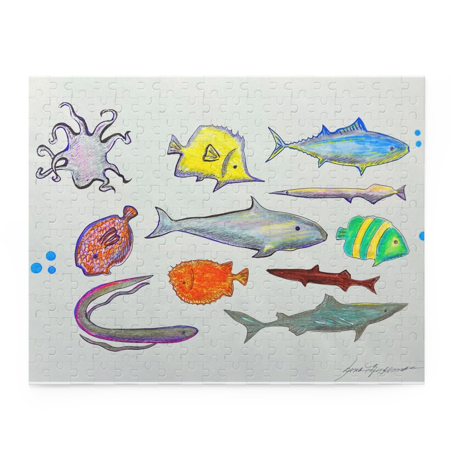 Aquatic, Ocean, Marine Life Puzzle (120, 252, 500-Piece)JigSaw Puzzle, Birthday Gift, Gifts For Bridesmaids
