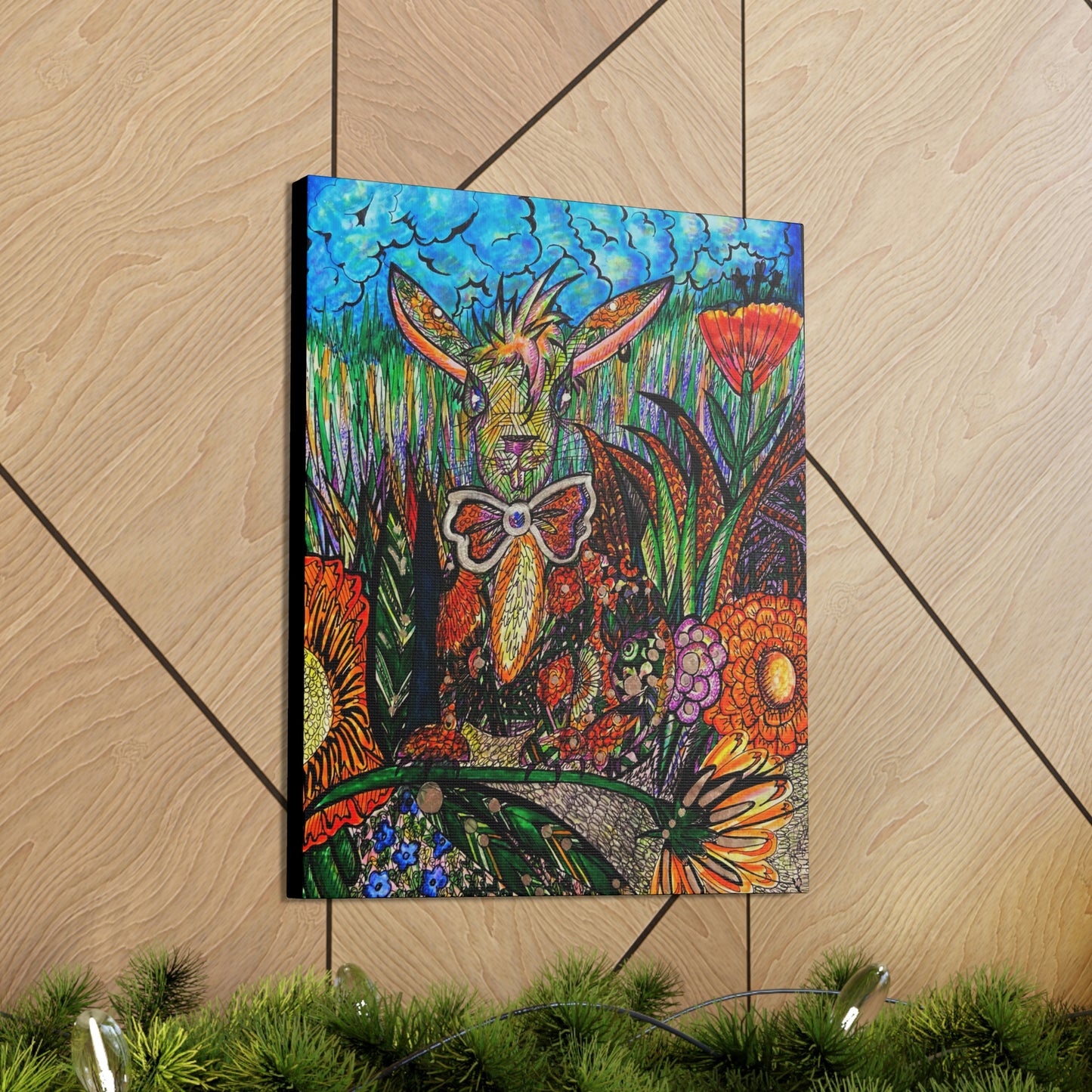 Bunny Rabbit Fashion, Abstract, Surreal, Friendship, Inspiration Wall Art