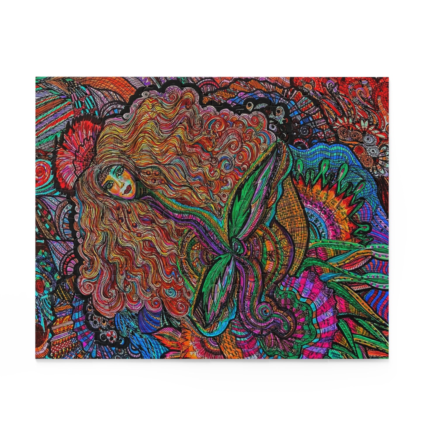 Floral Fairy Puzzle (120, 252, 500-Piece)Abstract Surreal JigSaw Puzzle, Birthday Gift, Gifts For Bridesmaids