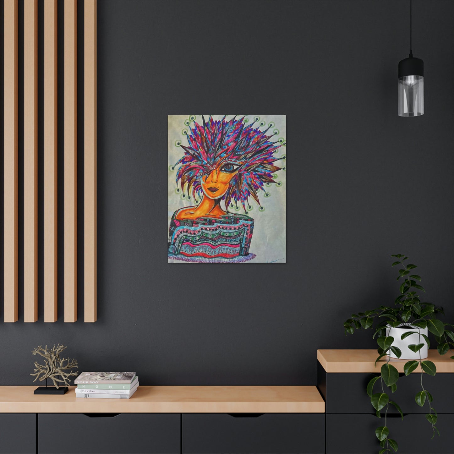 Abstract, Surreal, Funky Woman, Friendship, Inspiration Wall Art