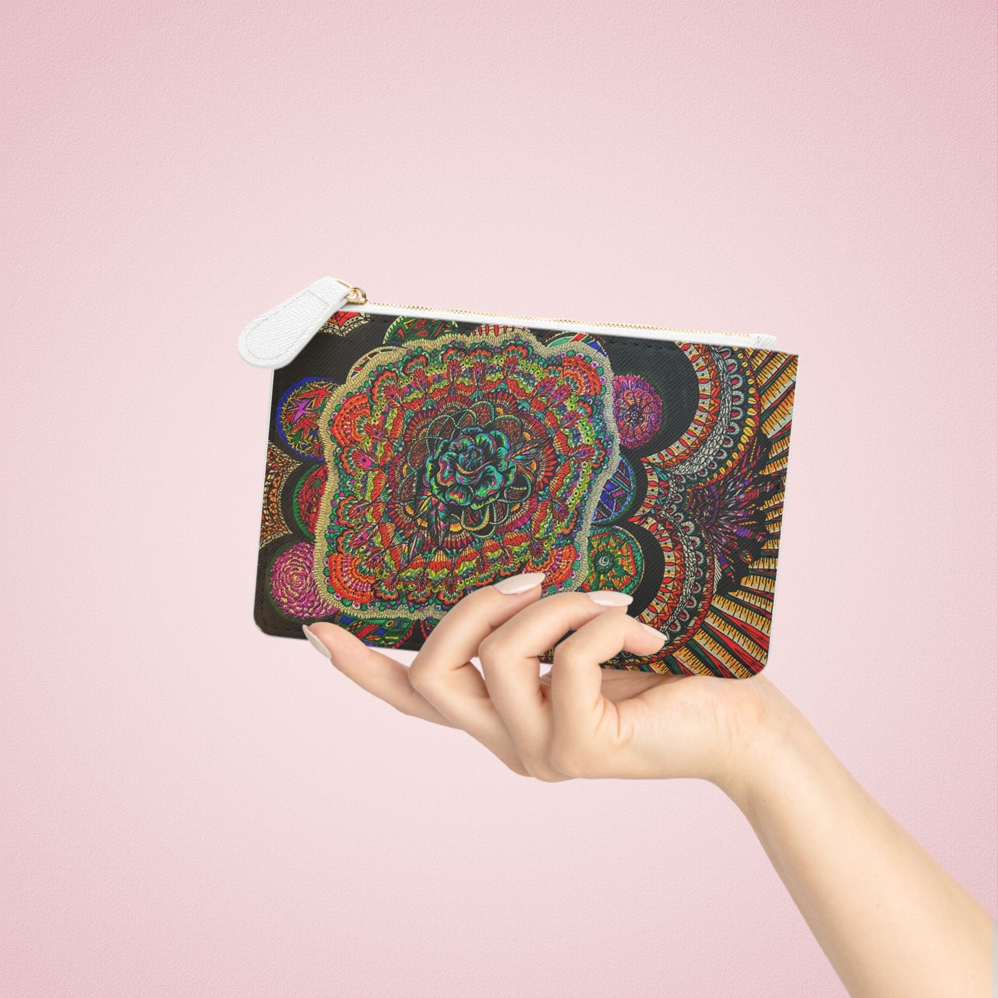 Abstract Surreal Floral Mini Clutch Bag, Bridal Clutch Purse, Designer Party Clutch, Modern Evening Clutch, Wristlet Wallet for women, Evening Clutch Purse, gifts for her, gifts for bridesmaids, Bag, Bagging