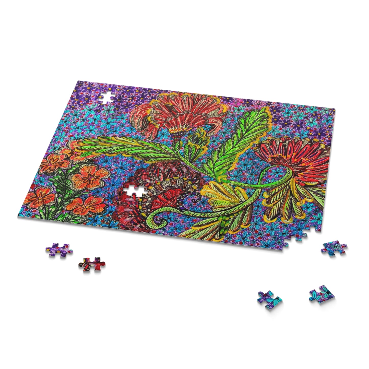 Floral Puzzle (120, 252, 500-Piece)JigSaw Puzzle, Birthday Gift, Gifts For Bridesmaids