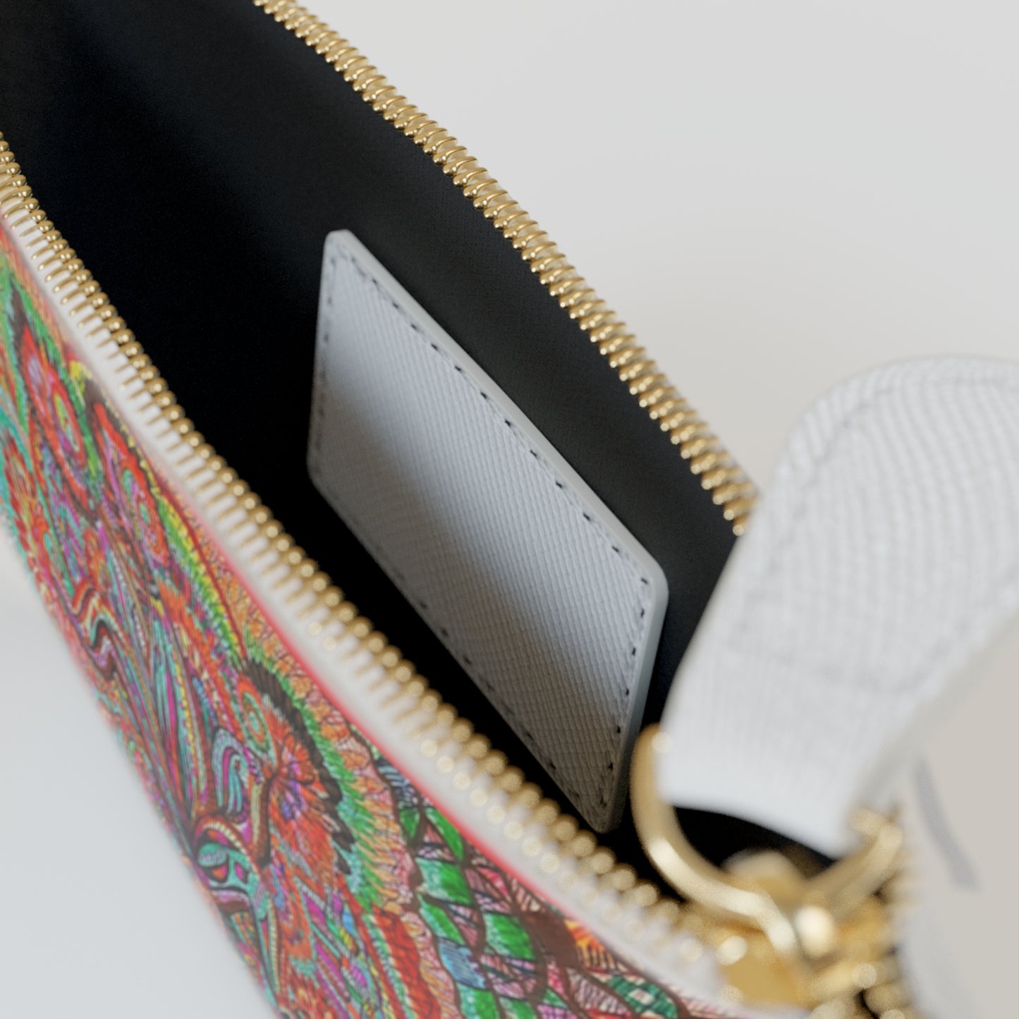 Abstract Surreal Floral Mini Clutch Bag, Bridal Clutch Purse, Designer Party Clutch, Modern Evening Clutch, Wristlet Wallet for women, Evening Clutch Purse, gifts for her, gifts for bridesmaids, Bag, Bagging