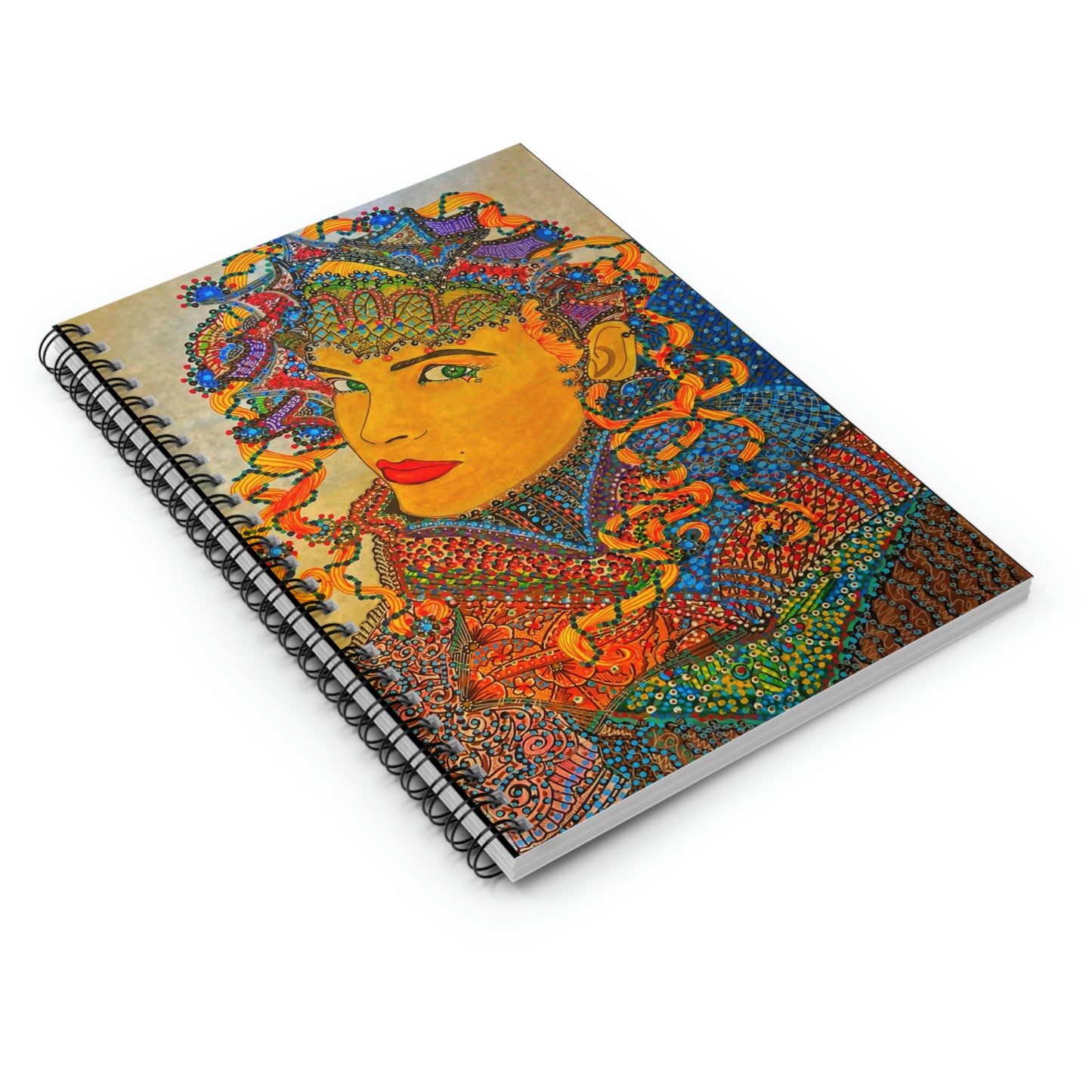 Abstract, Spiritual, Royalty Spiral Notebook - Ruled Line