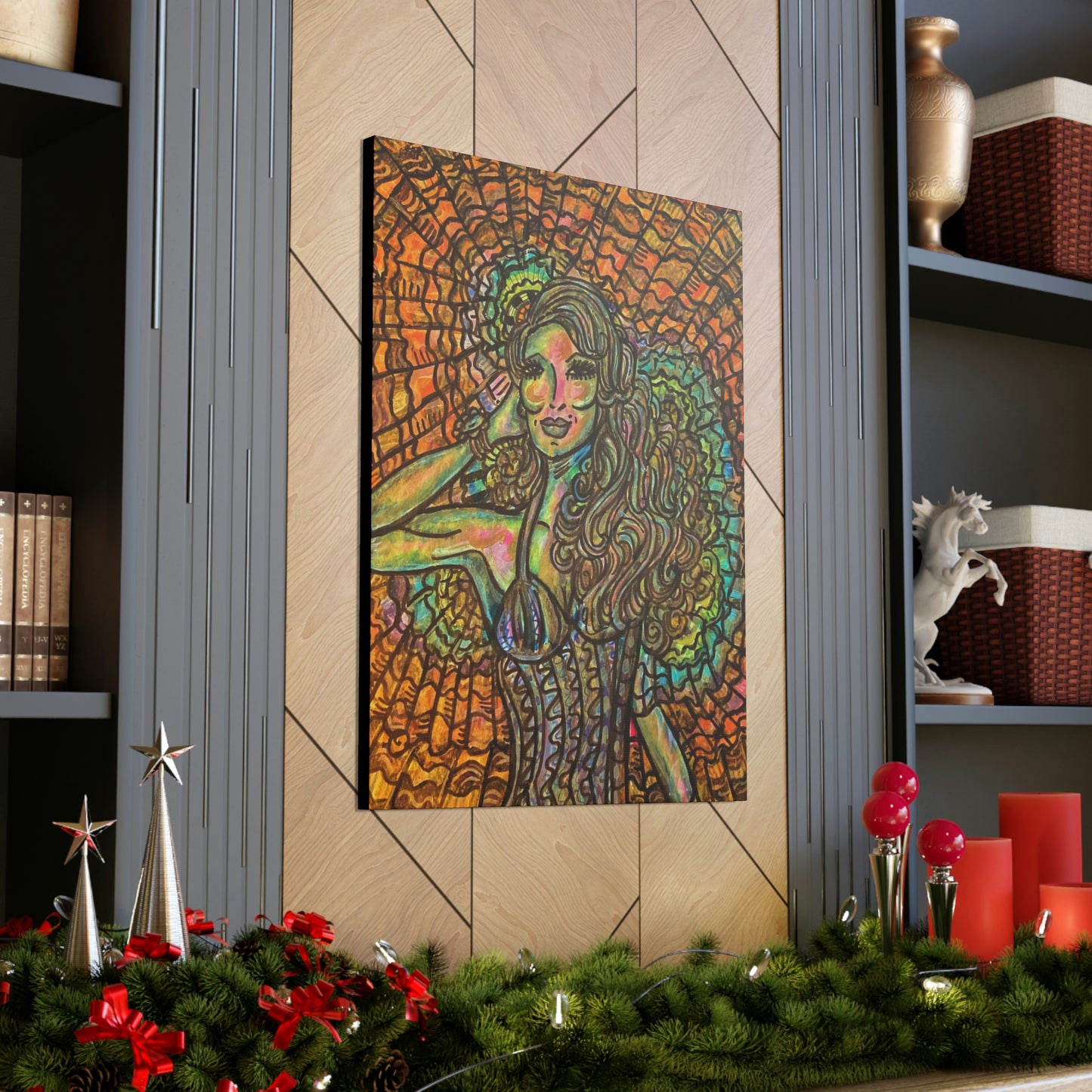 Romantic, Fashionable Woman, Abstract, Surreal, Friendship, Inspiration Wall Art