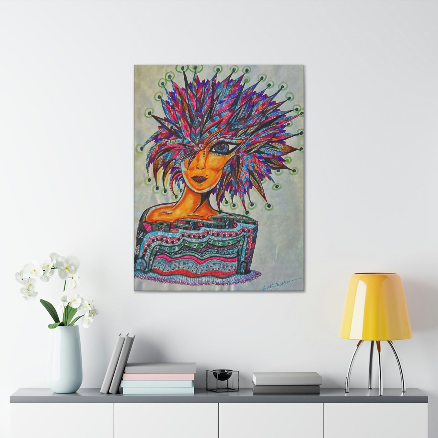 Abstract, Surreal, Funky Woman, Friendship, Inspiration Wall Art
