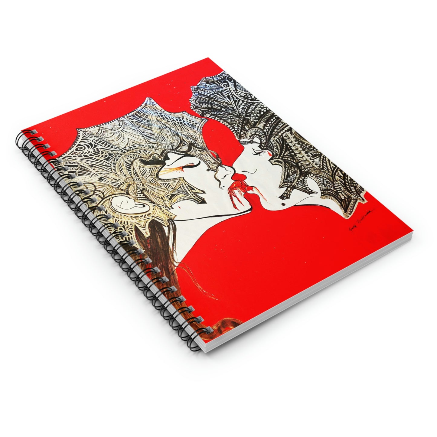 Abstract, Surreal Romance Spiral Notebook - Ruled Line