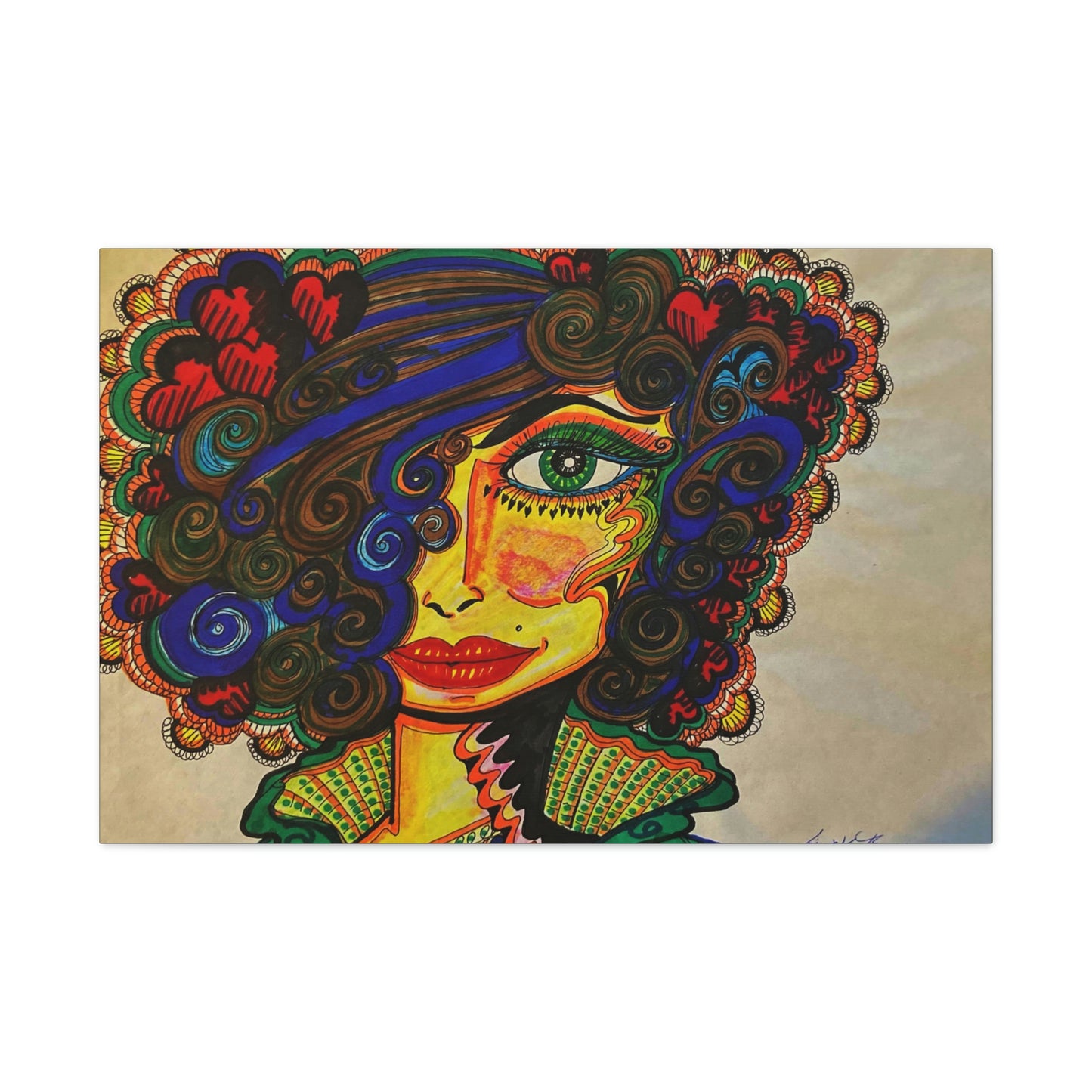 Abstract, Surreal, Funky Woman, Friendship, Inspiration Wall Art