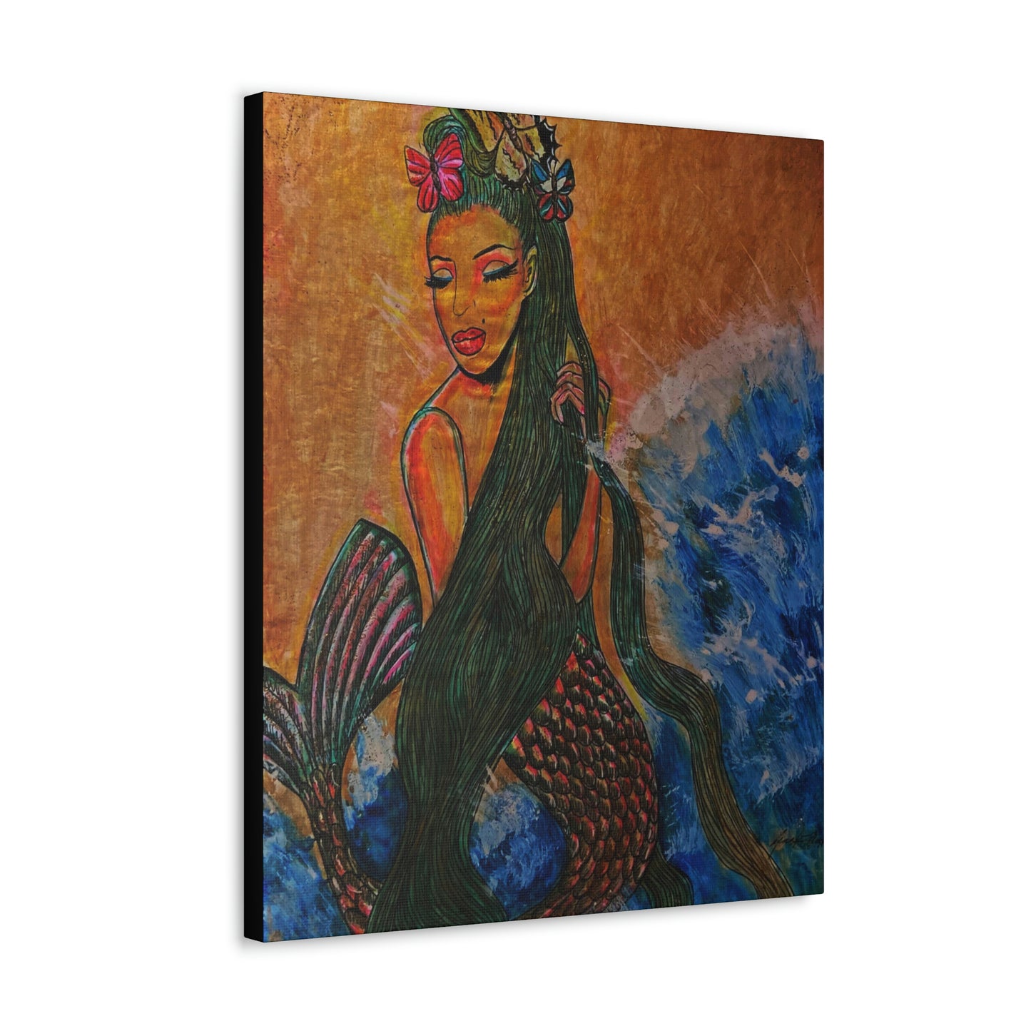 A Mermaids Love For The Tide, Fashion, Abstract, Friendship, Inspiration Wall Art