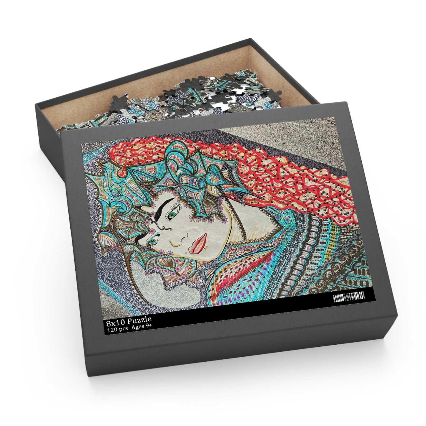 Abstract, Surreal Spiritual Guide, Knight Puzzle (120, 252, 500-Piece)JigSaw Puzzle, Birthday Gift, Gifts For Bridesmaids
