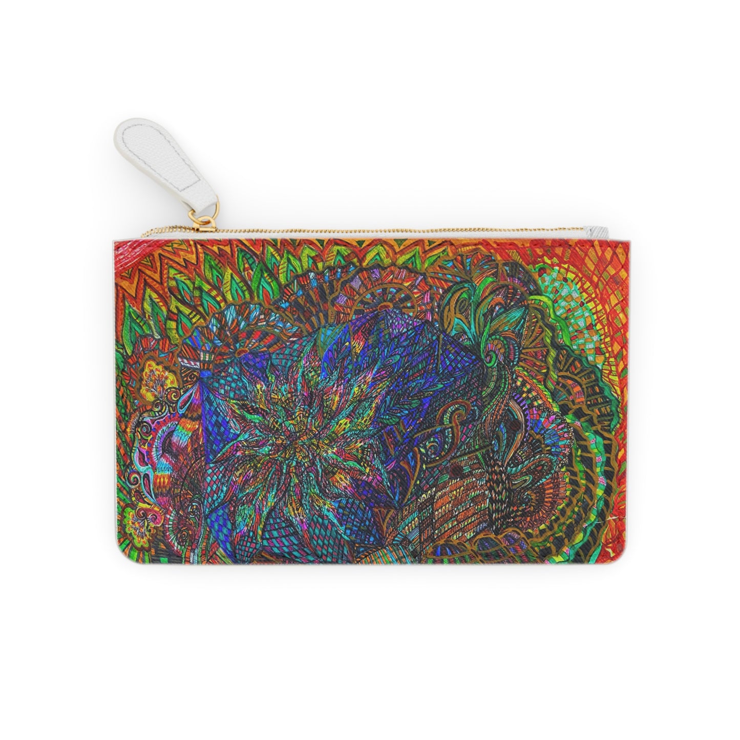 Abstract Surreal Floral Mini Clutch Bag, Bridal Clutch Purse, Designer Party Clutch, Modern Evening Clutch, Wristlet Wallet for women, Evening Clutch Purse, gifts for her, gifts for bridesmaids, Bag, Bagging