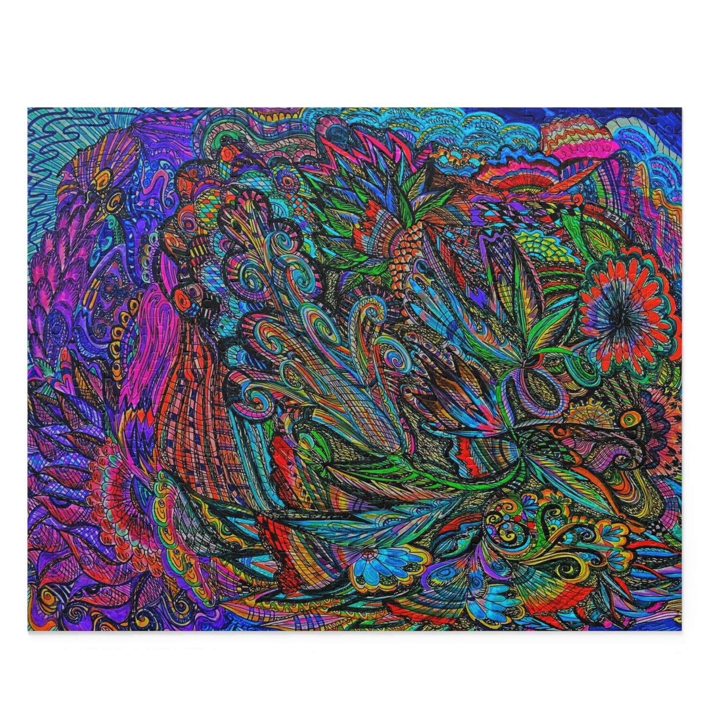 Floral Puzzle (120, 252, 500-Piece)Abstract Surreal JigSaw Puzzle, Birthday Gift, Gifts For Bridesmaids