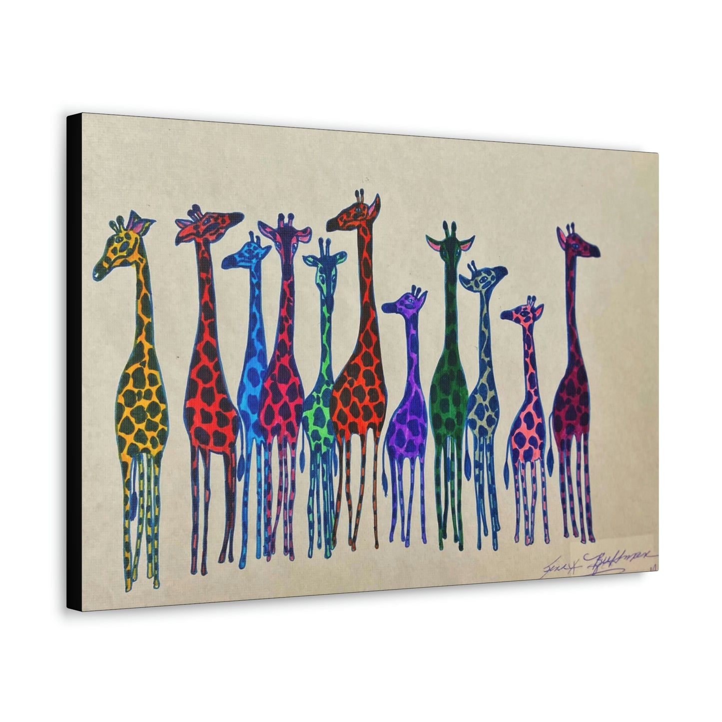 Sorority Giraffe Fashion, Abstract, Surreal, Friendship, Inspiration Wall Art
