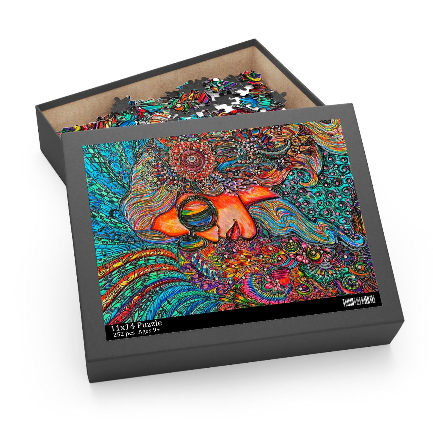 Abstract Surreal one of a kind Woman Puzzle (120, 252, 500-Piece)JigSaw Puzzle, Birthday Gift, Gifts For Bridesmaids