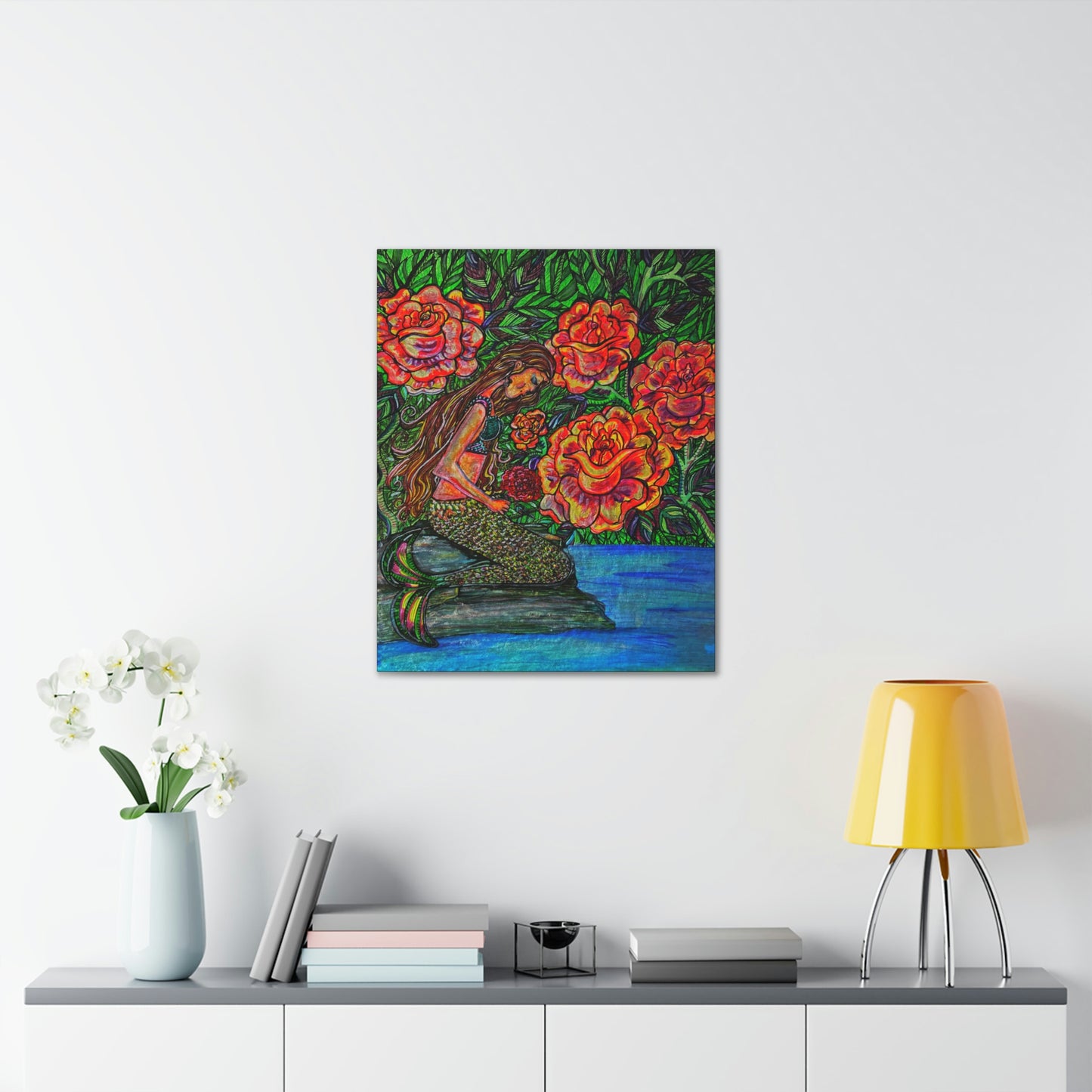 Mermaids Inner Connection, Fashion, Abstract, Friendship, Inspiration Wall Art