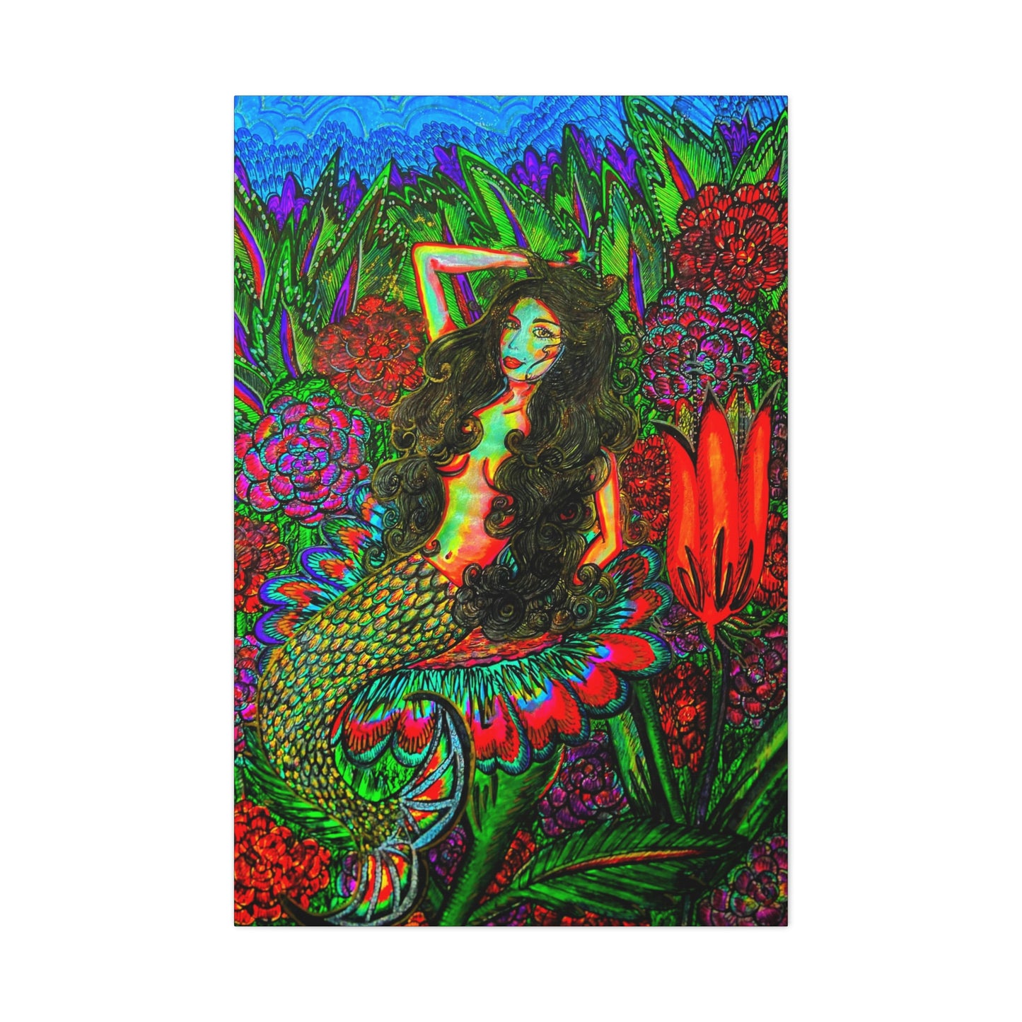 Beautiful Mermaid, Fashion, Abstract, Friendship, Inspiration Wall Art