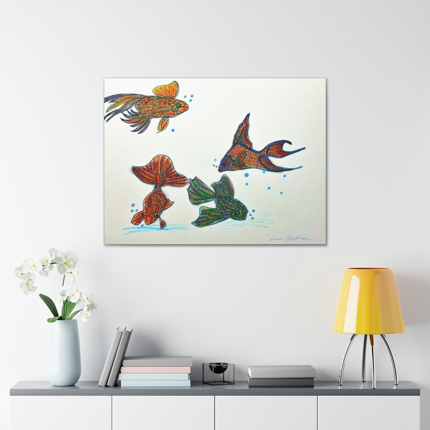 Fish Bowl, Fashion, Abstract, Friendship, Inspiration Wall Art