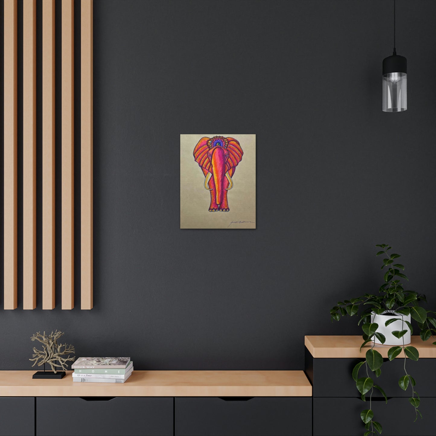 Spiritual Elephant Fashion, Abstract, Surreal, Friendship, Inspiration Wall Art