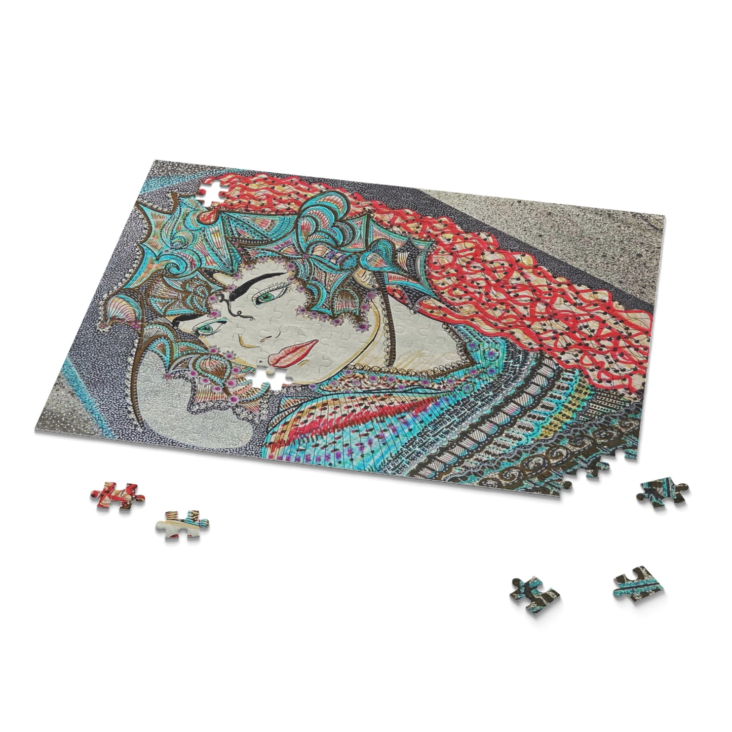 Abstract, Surreal Spiritual Guide, Knight Puzzle (120, 252, 500-Piece)JigSaw Puzzle, Birthday Gift, Gifts For Bridesmaids