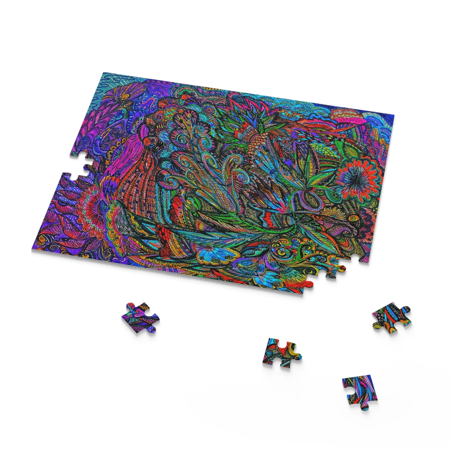 Abstract Surreal Floral Puzzle (120, 252, 500-Piece)JigSaw Puzzle, Birthday Gift, Gifts For Bridesmaids