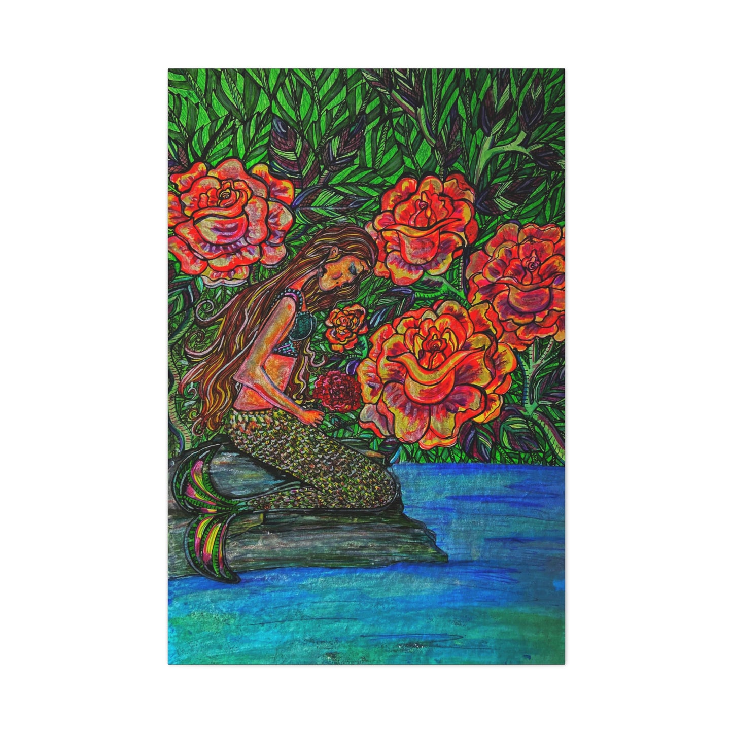 Mermaids Inner Connection, Fashion, Abstract, Friendship, Inspiration Wall Art