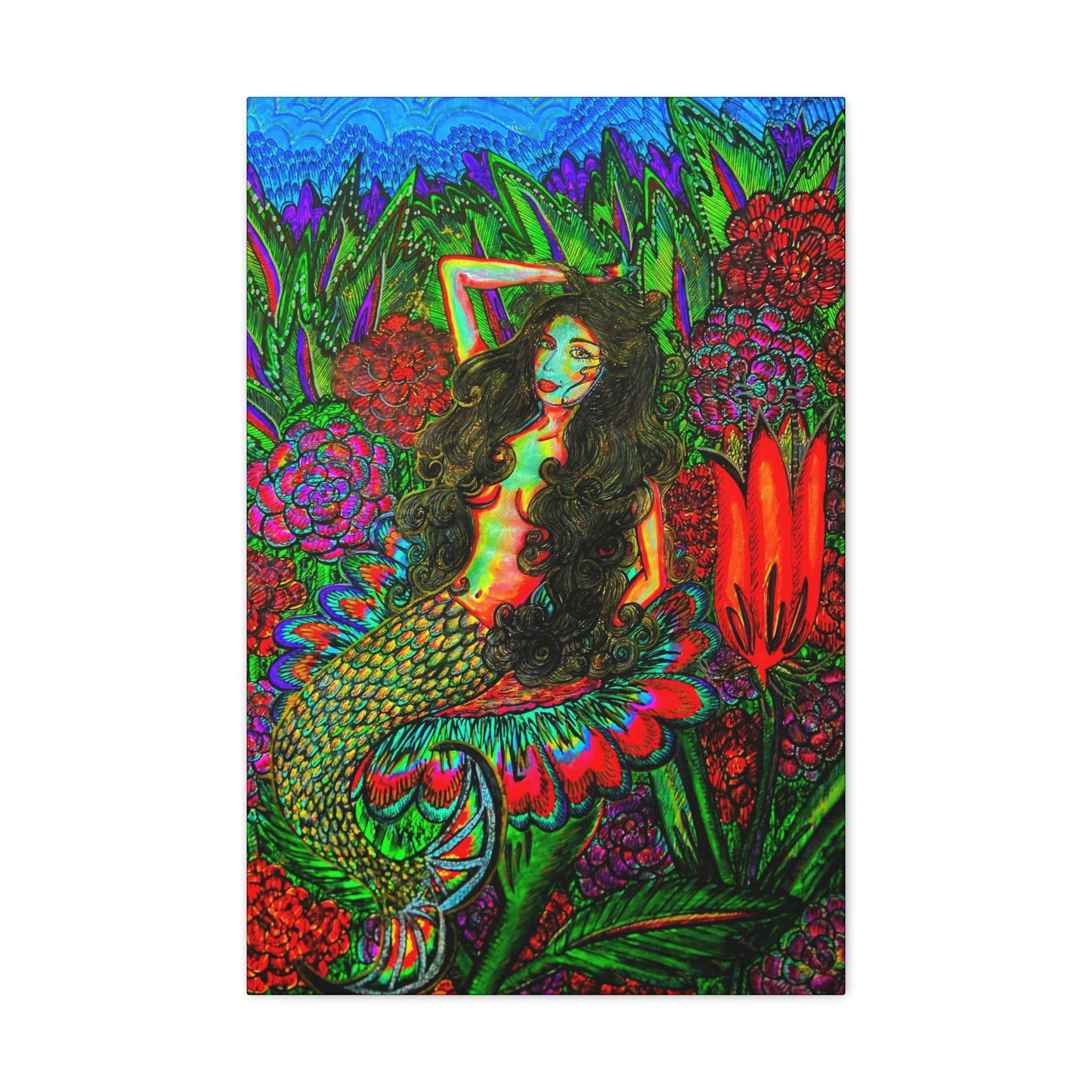 Beautiful Mermaid, Fashion, Abstract, Friendship, Inspiration Wall Art