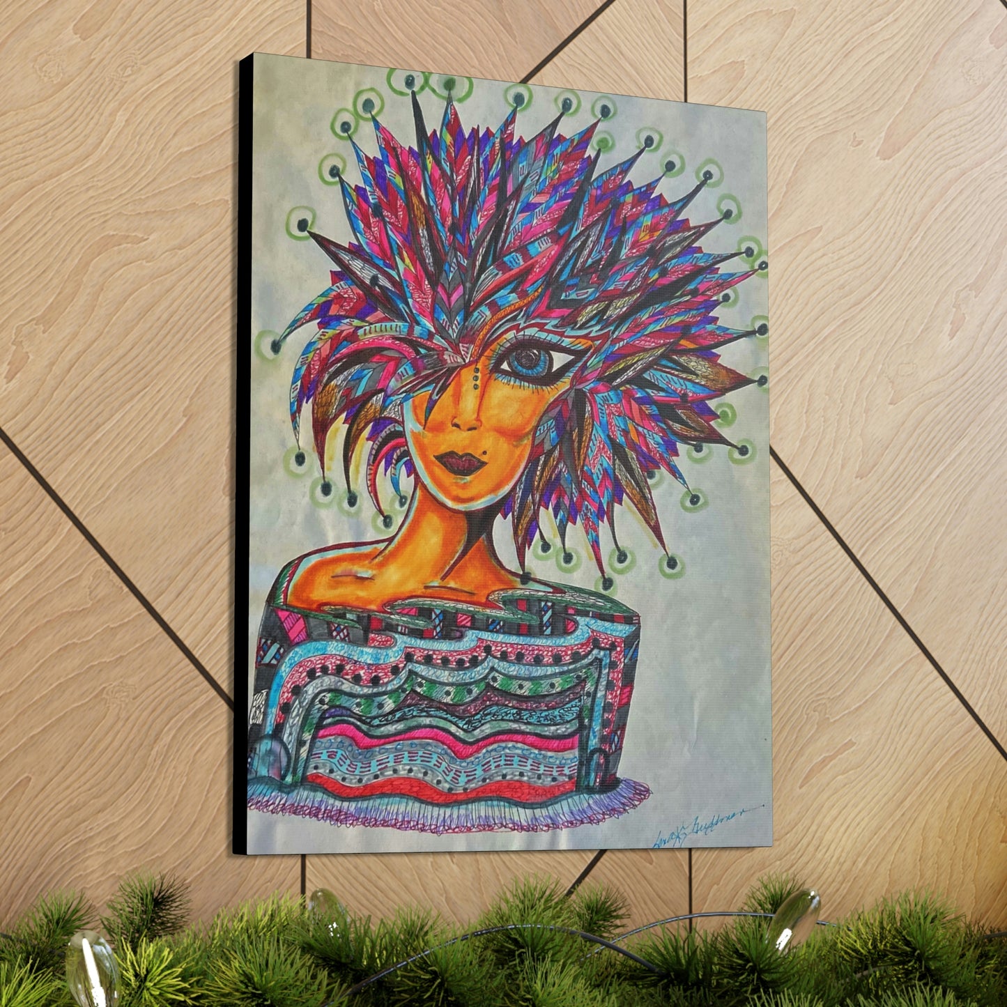 Abstract, Surreal, Funky Woman, Friendship, Inspiration Wall Art