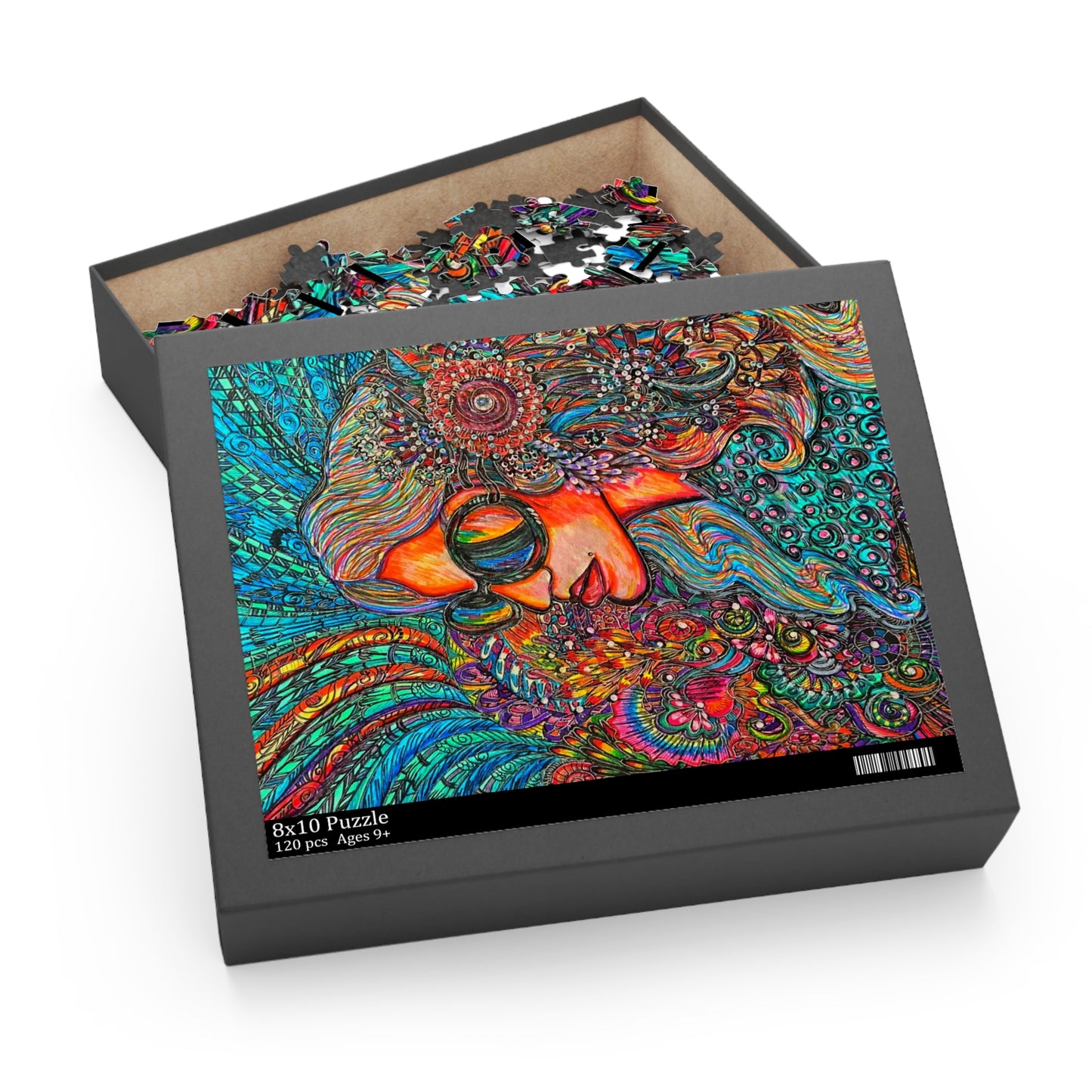 Abstract Surreal one of a kind Woman Puzzle (120, 252, 500-Piece)JigSaw Puzzle, Birthday Gift, Gifts For Bridesmaids