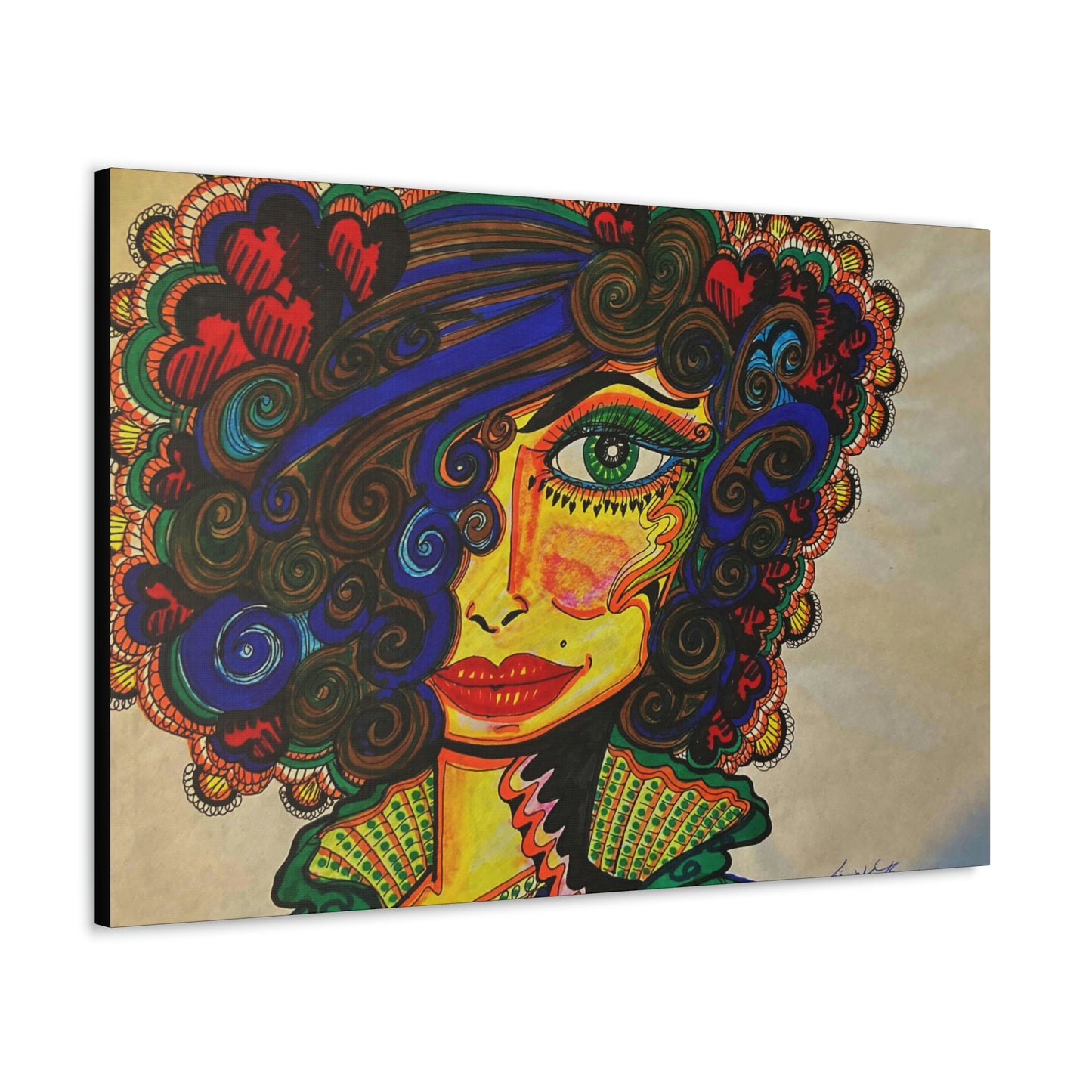 Abstract, Surreal, Funky Woman, Friendship, Inspiration Wall Art