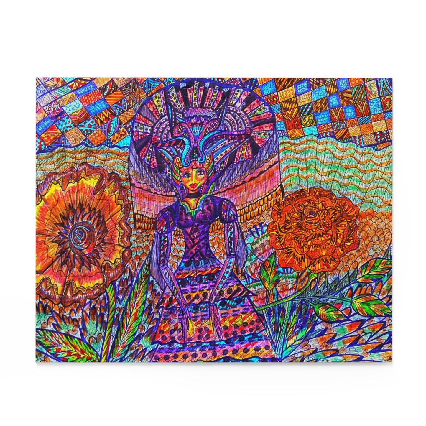 Floral Fairy Puzzle (120, 252, 500-Piece)Abstract Surreal JigSaw Puzzle, Birthday Gift, Gifts For Bridesmaids