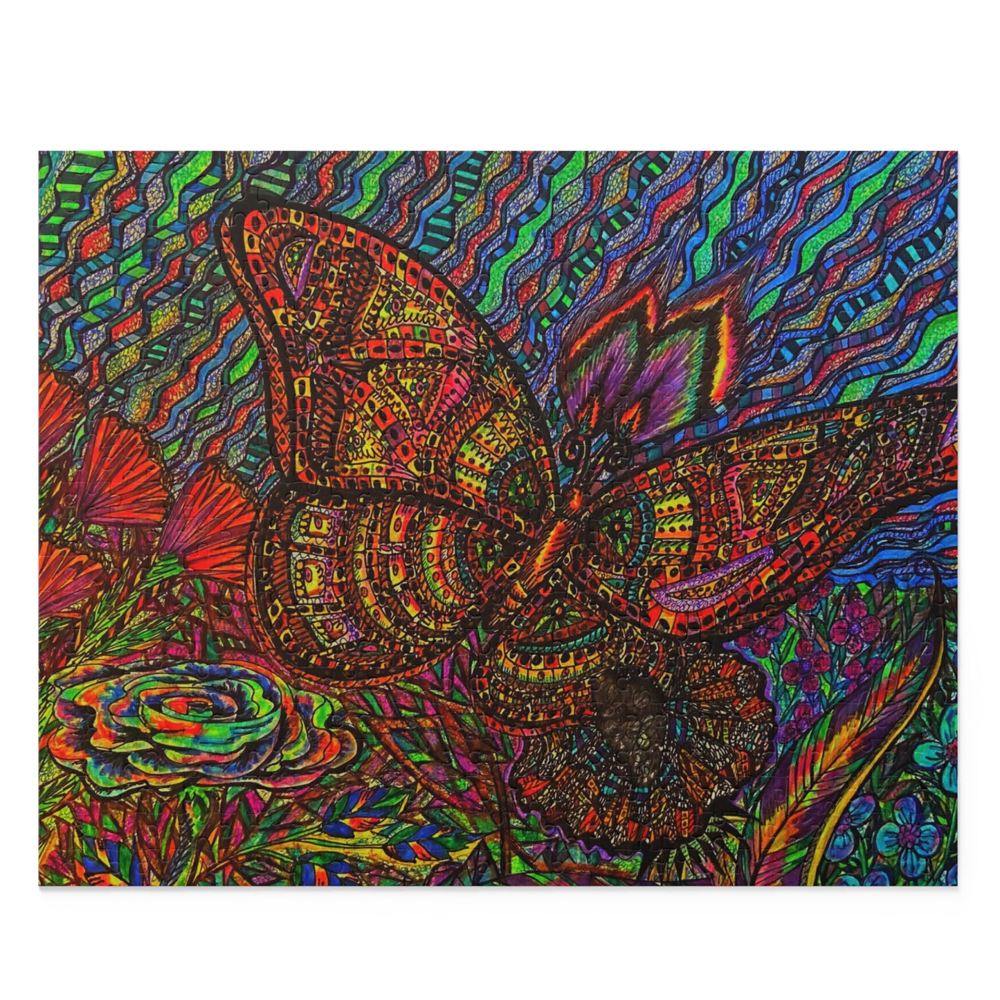Butterfly Puzzle (120, 252, 500-Piece) Abstract Surreal JigSaw Puzzle, Birthday Gift, Gifts For Bridesmaids