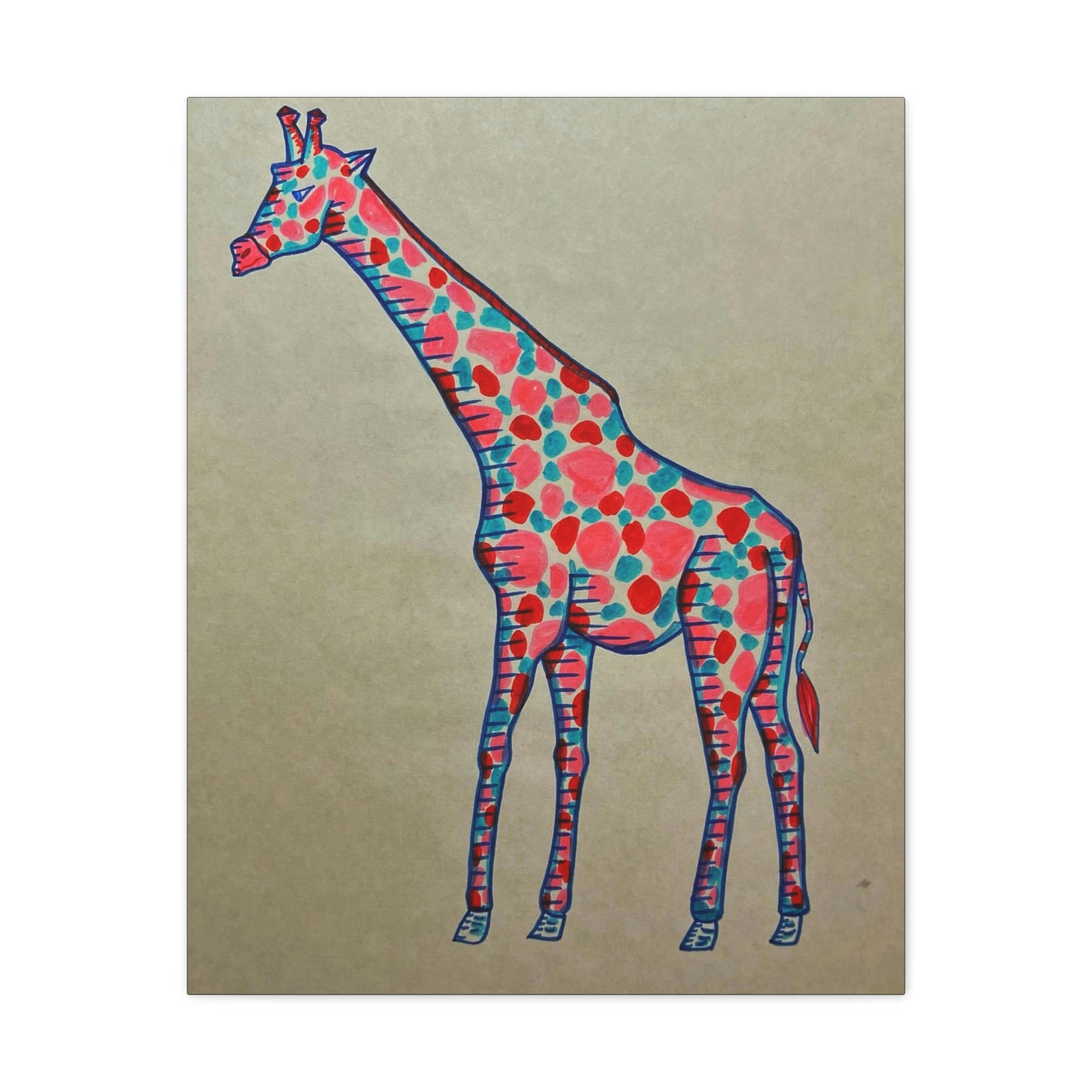 Moody Giraffe Fashion, Abstract, Surreal, Friendship, Inspiration Wall Art