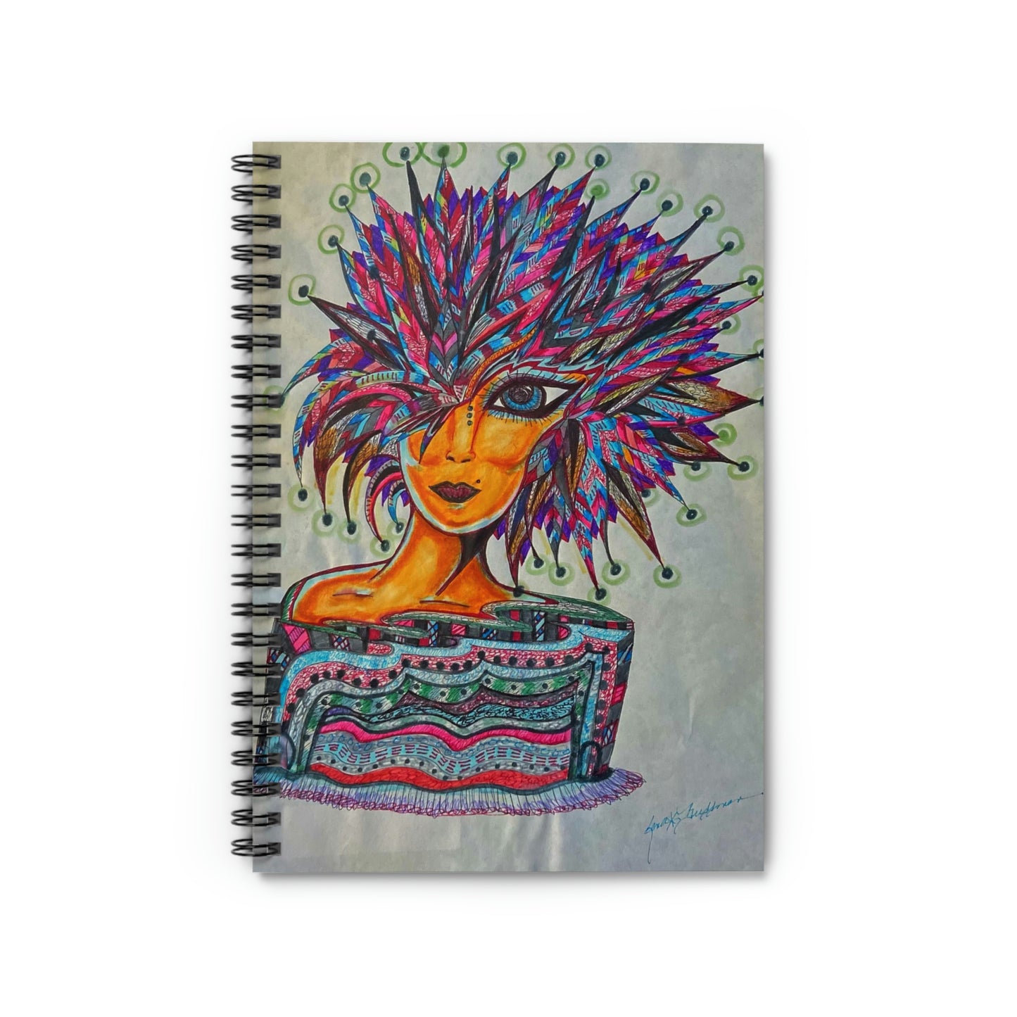 Out of This World Women, Alien Spiral Notebook - Ruled Line