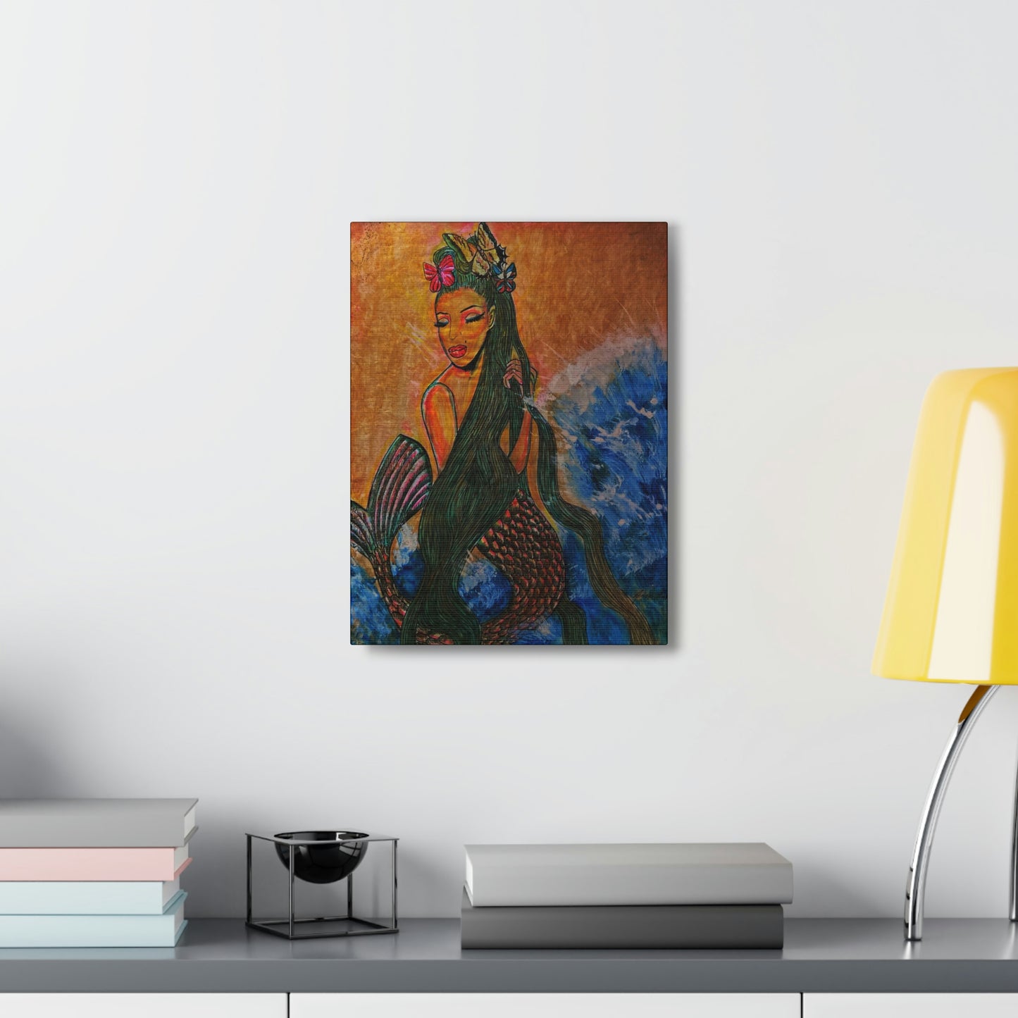 A Mermaids Love For The Tide, Fashion, Abstract, Friendship, Inspiration Wall Art