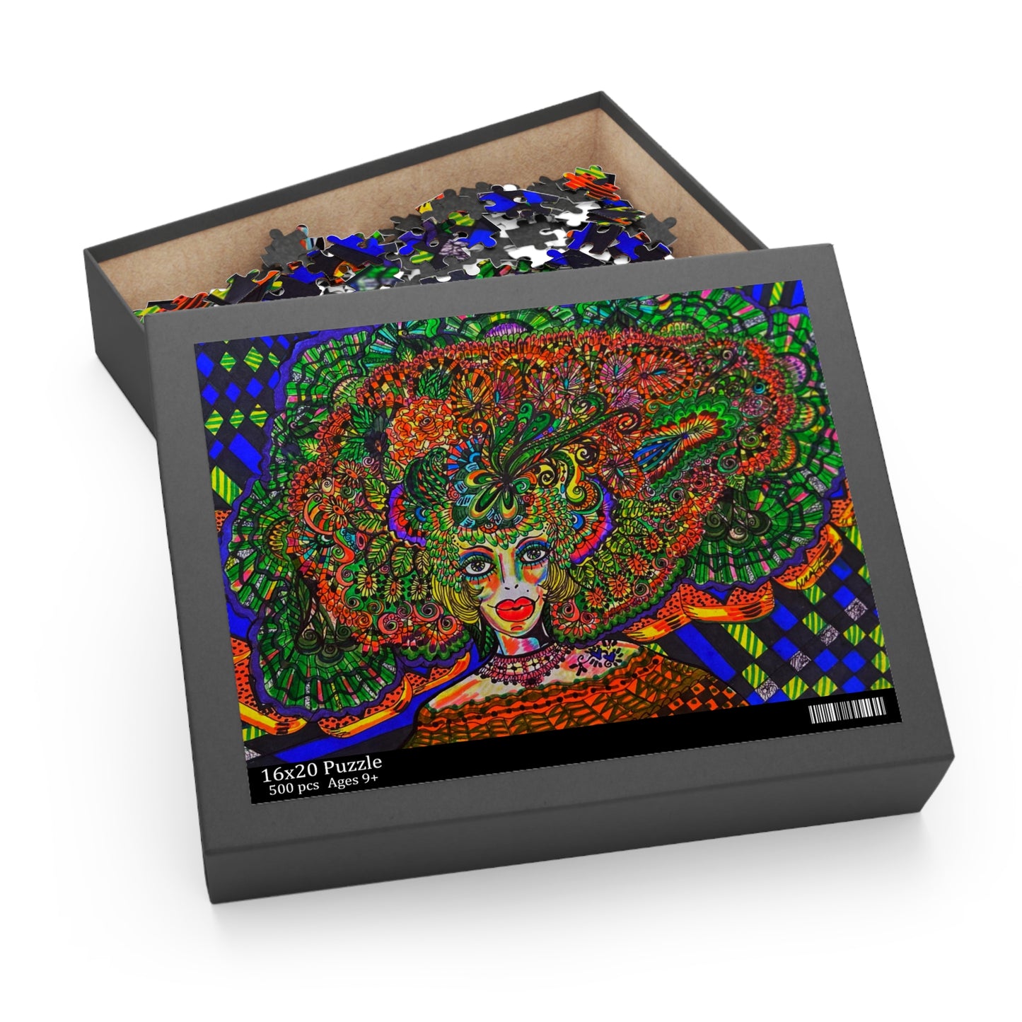 Fancy Women Puzzle (120, 252, 500-Piece)Abstract Surreal JigSaw Puzzle, Birthday Gift, Gifts For Bridesmaids