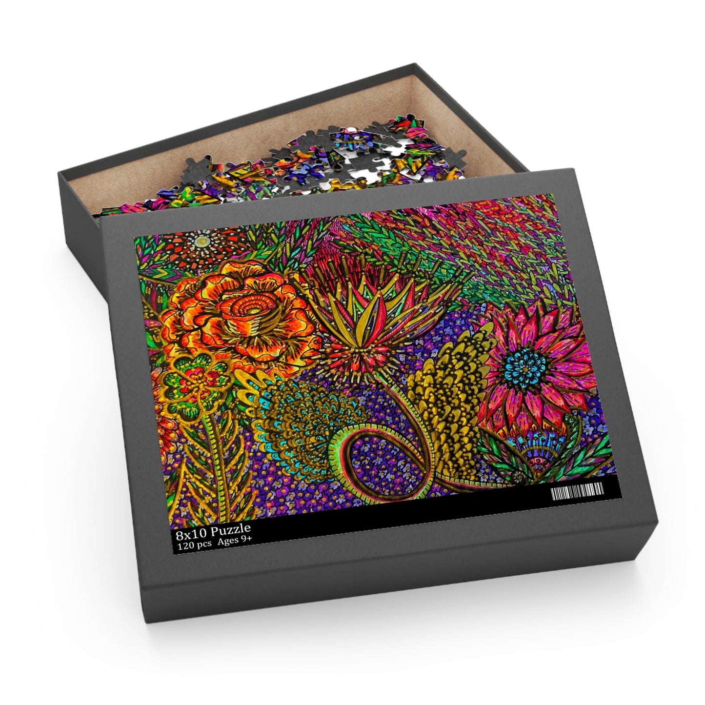Floral Puzzle (120, 252, 500-Piece)Abstract Surreal JigSaw Puzzle, Birthday Gift, Gifts For Bridesmaids