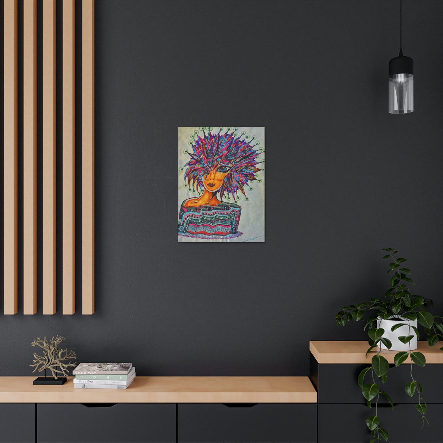 Abstract, Surreal, Funky Woman, Friendship, Inspiration Wall Art