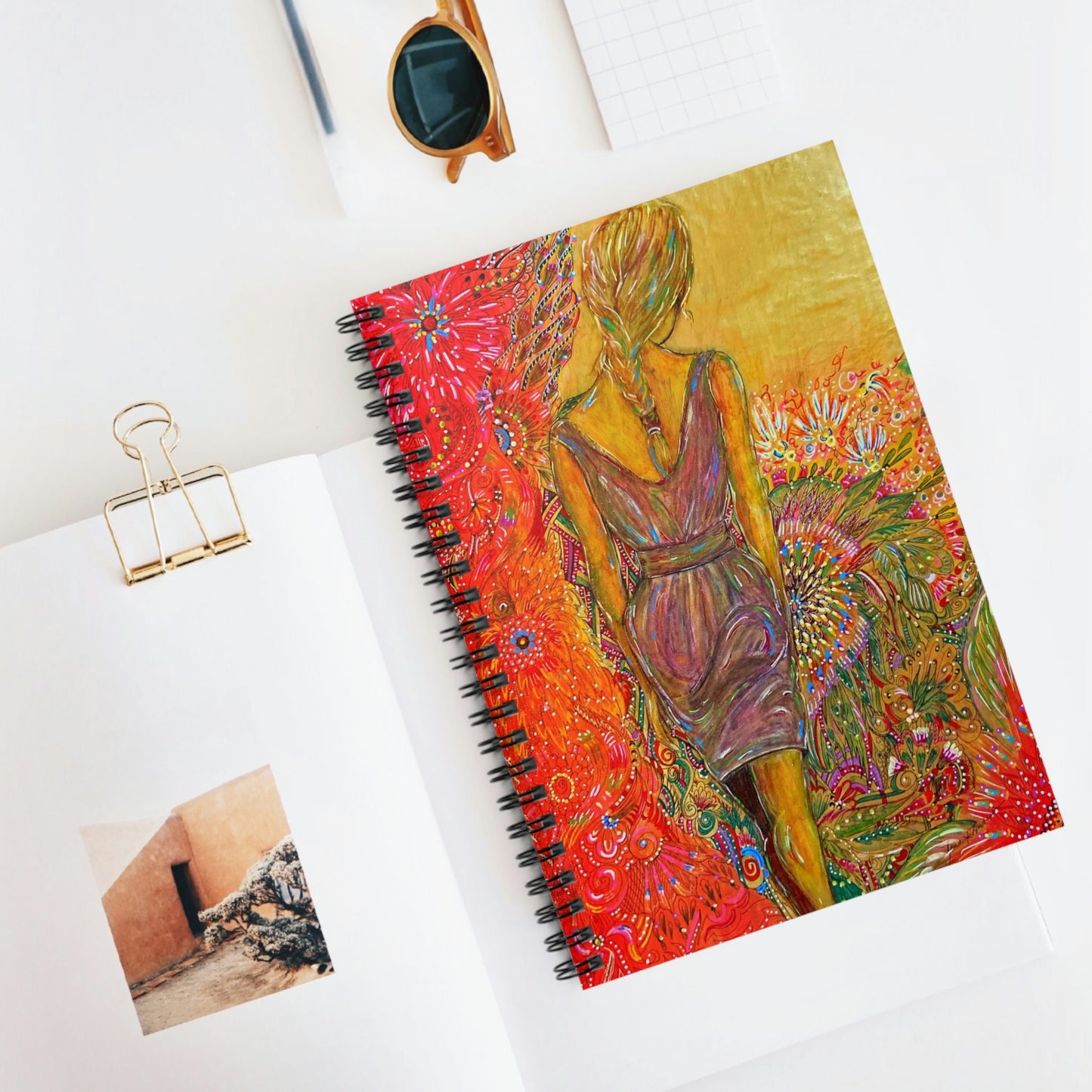 Abstract, Surreal Women Spiral Notebook - Ruled Line