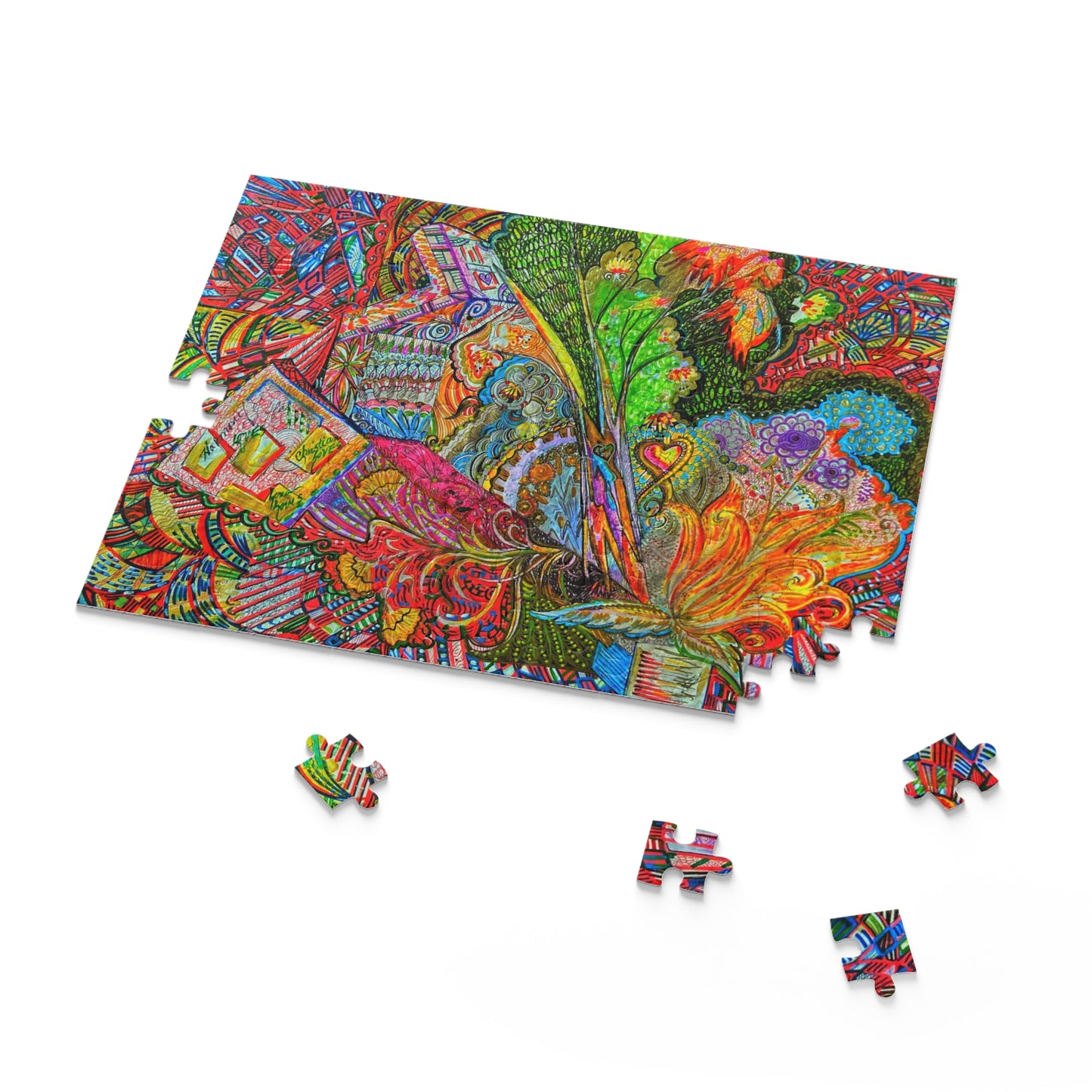 Abstract Surreal Puzzle (120, 252, 500-Piece)JigSaw Puzzle, Birthday Gift, Gifts For Bridesmaids
