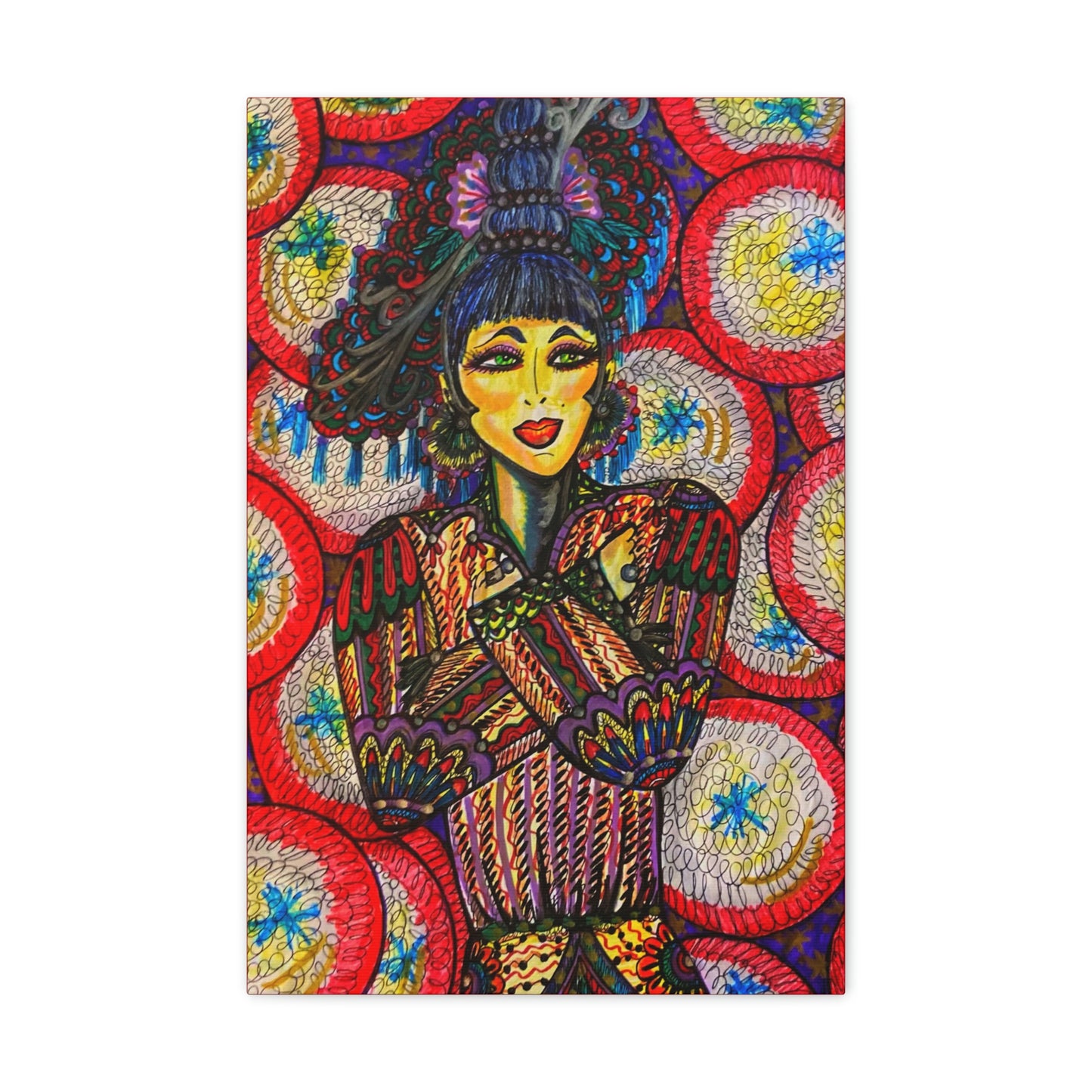 Living in Harmony, Women, Empowerment, Fashion, Abstract, Friendship, Inspiration Wall Art