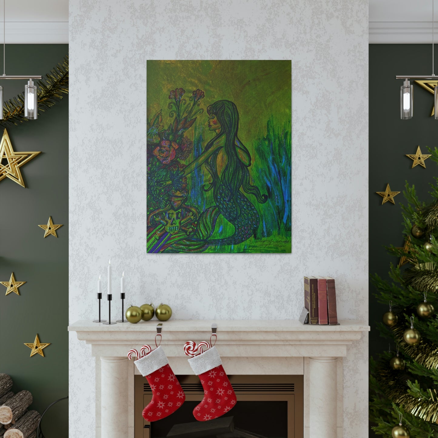 Loving Nature of Mermaids, Fashion, Abstract, Friendship, Inspiration Wall Art