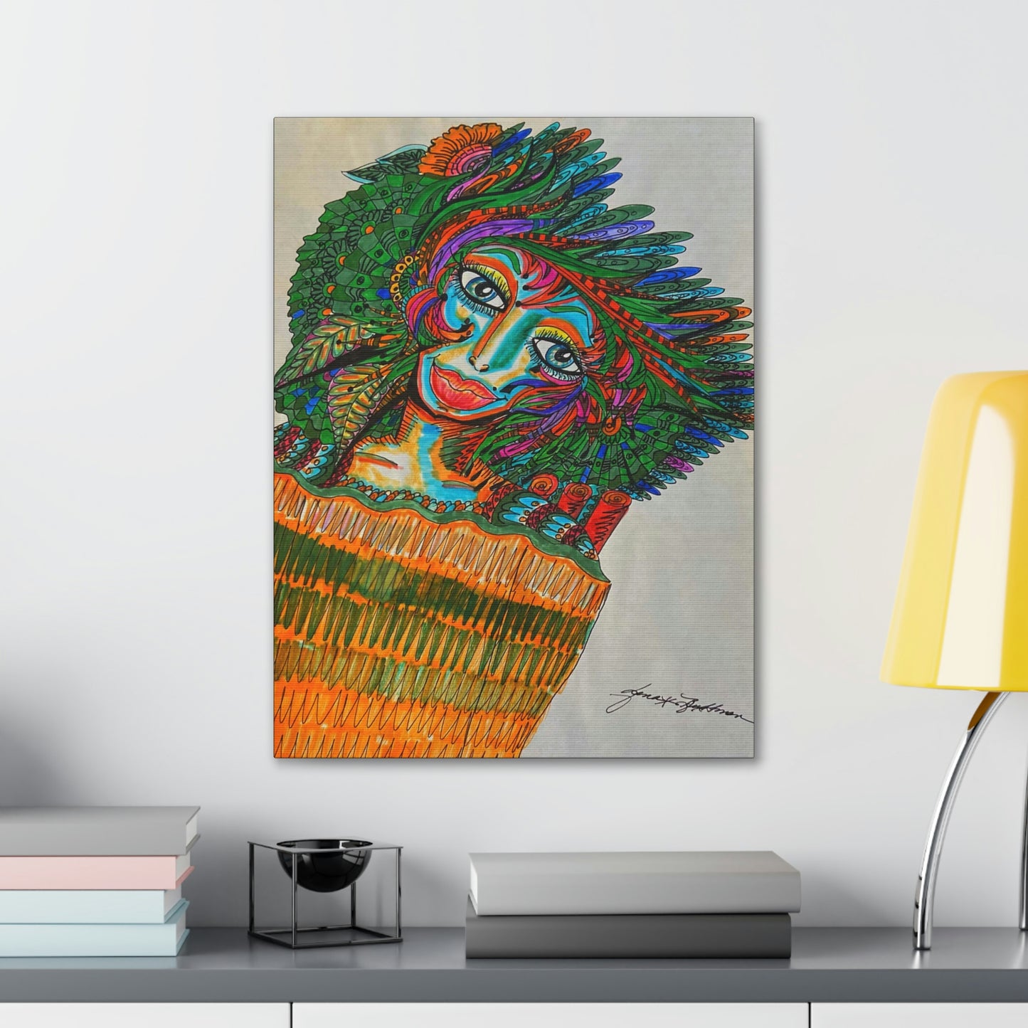 Abstract, Surreal, Funky Woman, Friendship, Inspiration Wall Art
