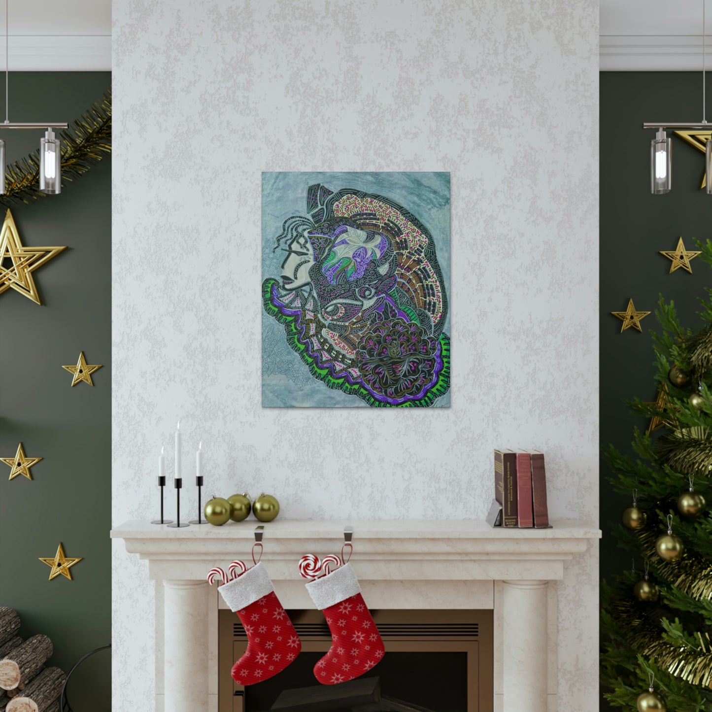 Abstract, Surreal, Funky Woman, Friendship, Inspiration Wall Art