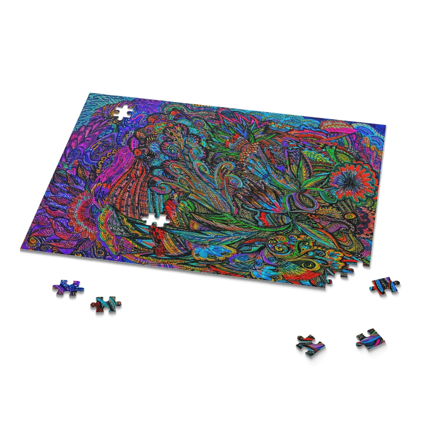 Abstract Surreal Floral Puzzle (120, 252, 500-Piece)JigSaw Puzzle, Birthday Gift, Gifts For Bridesmaids