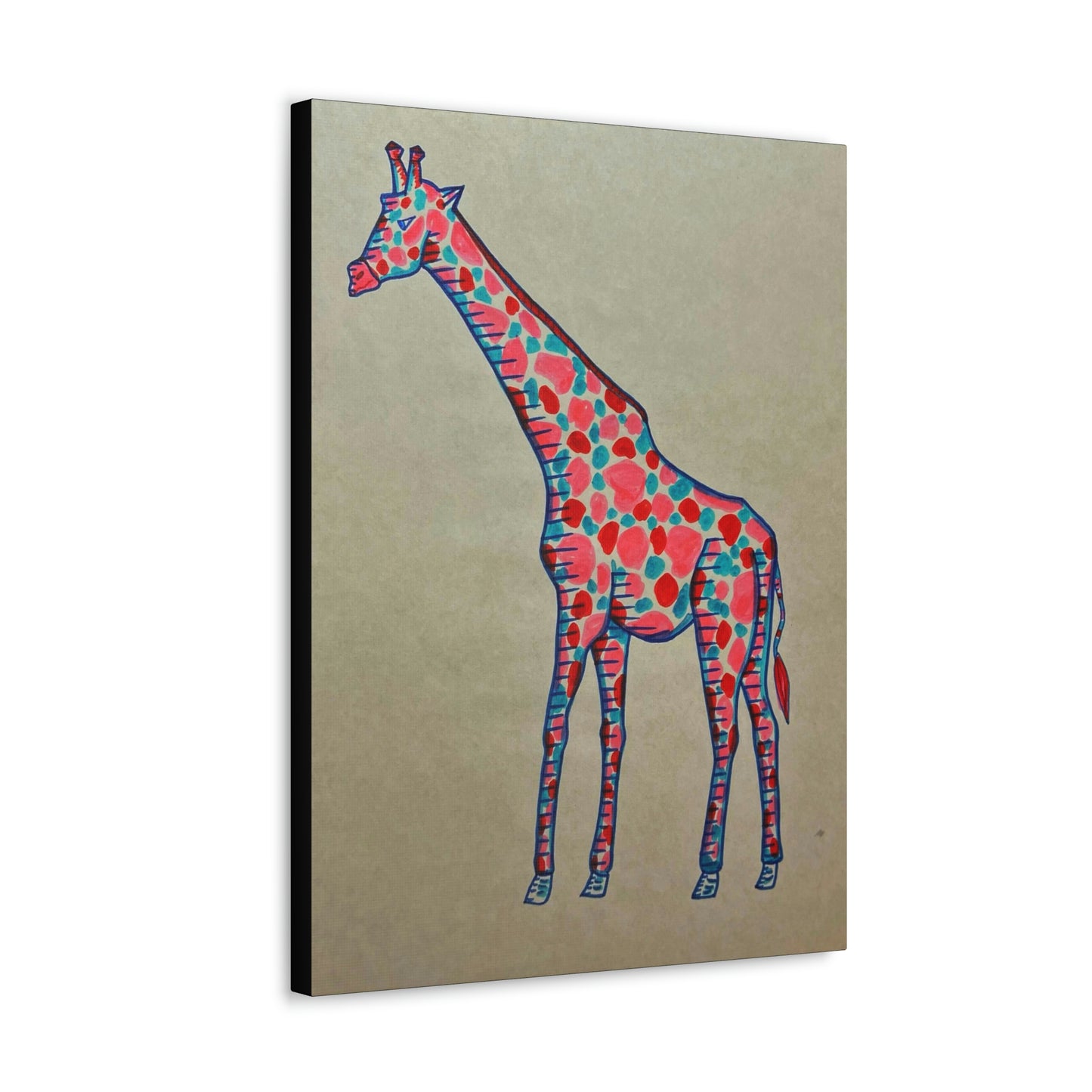 Moody Giraffe Fashion, Abstract, Surreal, Friendship, Inspiration Wall Art